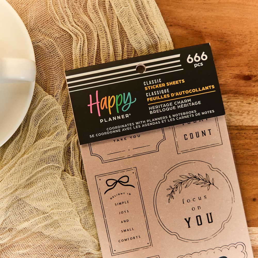 The Classic Happy Planner&#xAE; Heritage Charm Sticker Book
