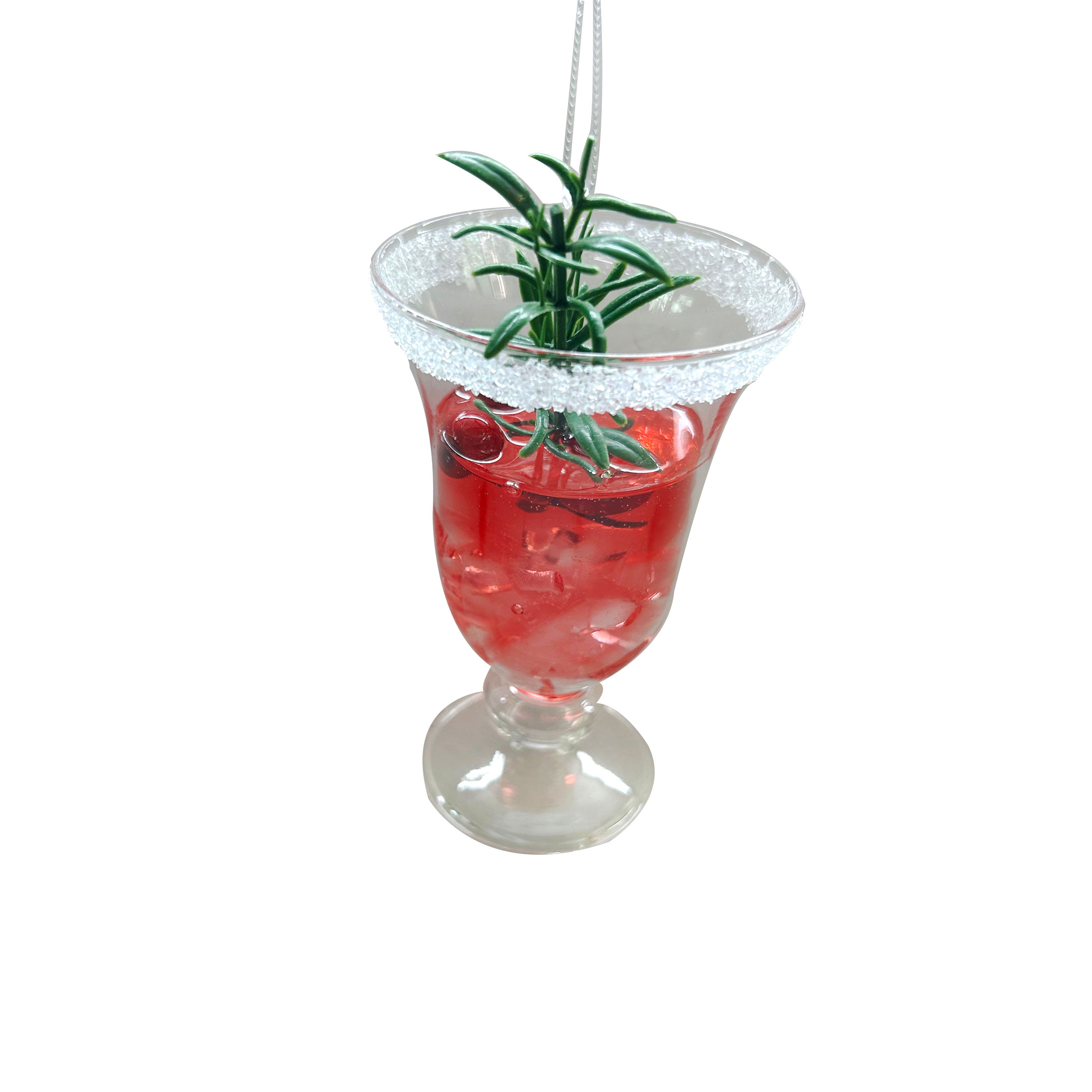 4&#x22; Red Cranberry Cocktail Glass Ornament by Ashland&#xAE;