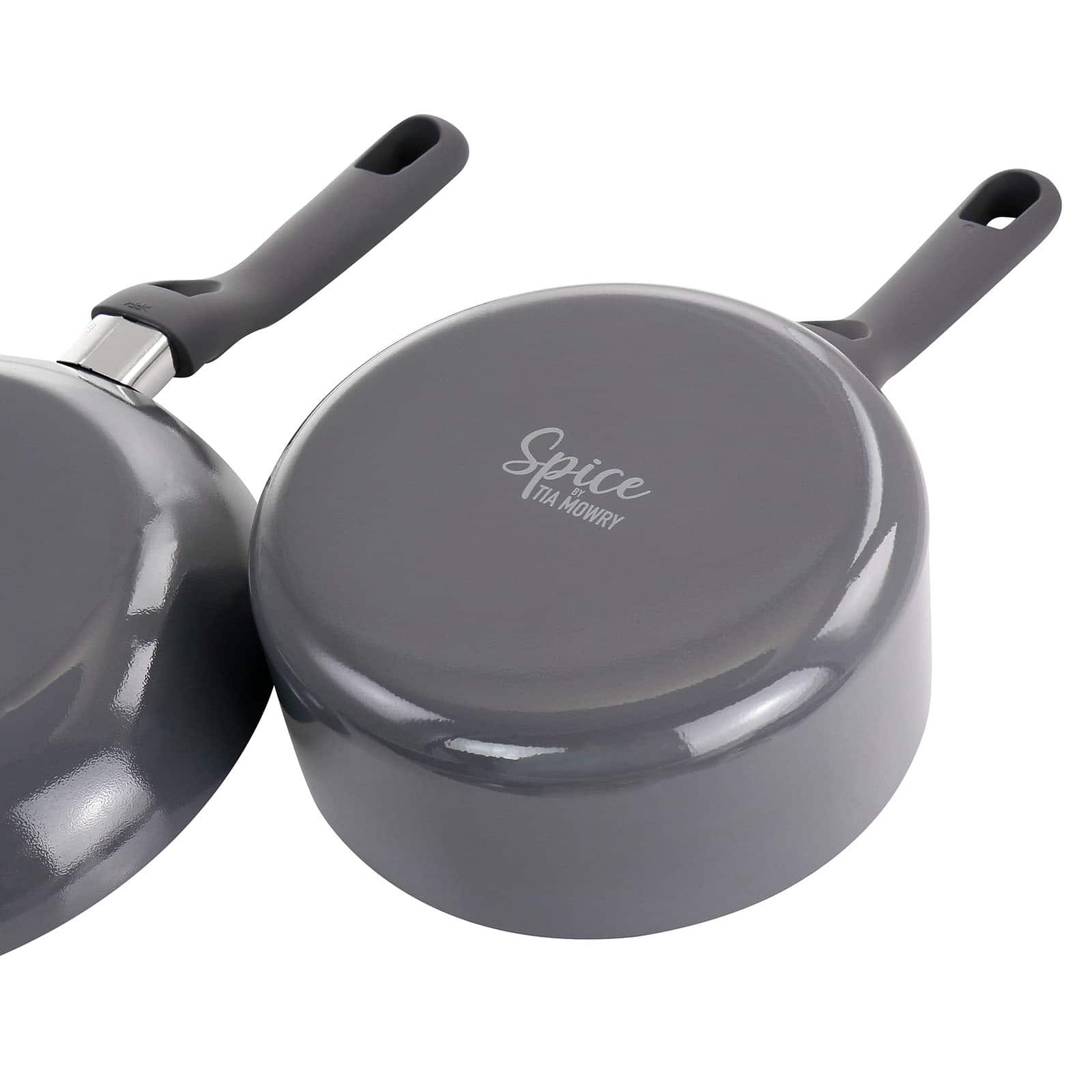 Spice by Tia Mowry Savory Saffron 2 Piece Ceramic Nonstick Aluminum Frying  Pan Set, Michaels