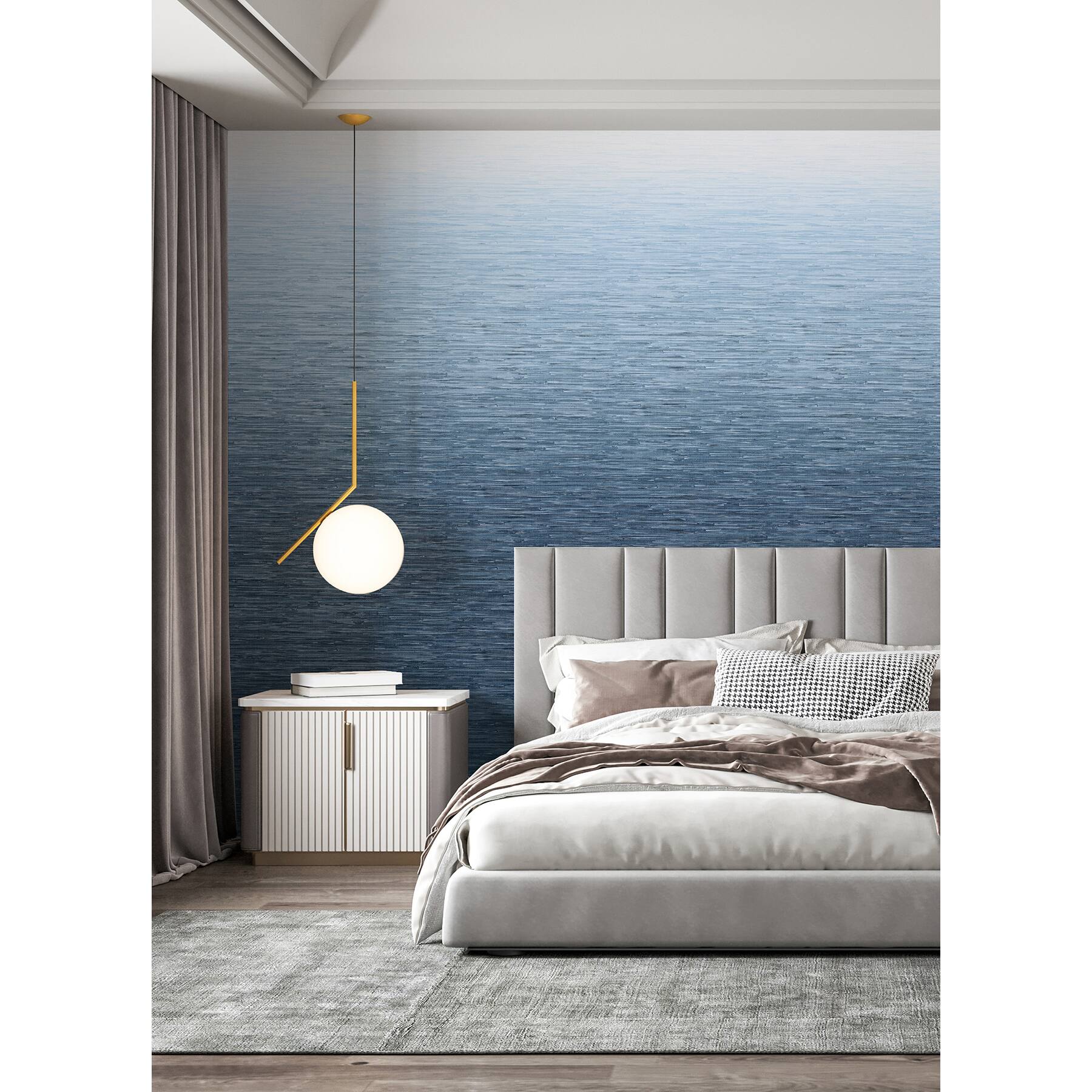 Katie Hunt Blue Ombre Into the Deep Dark Wall Mural