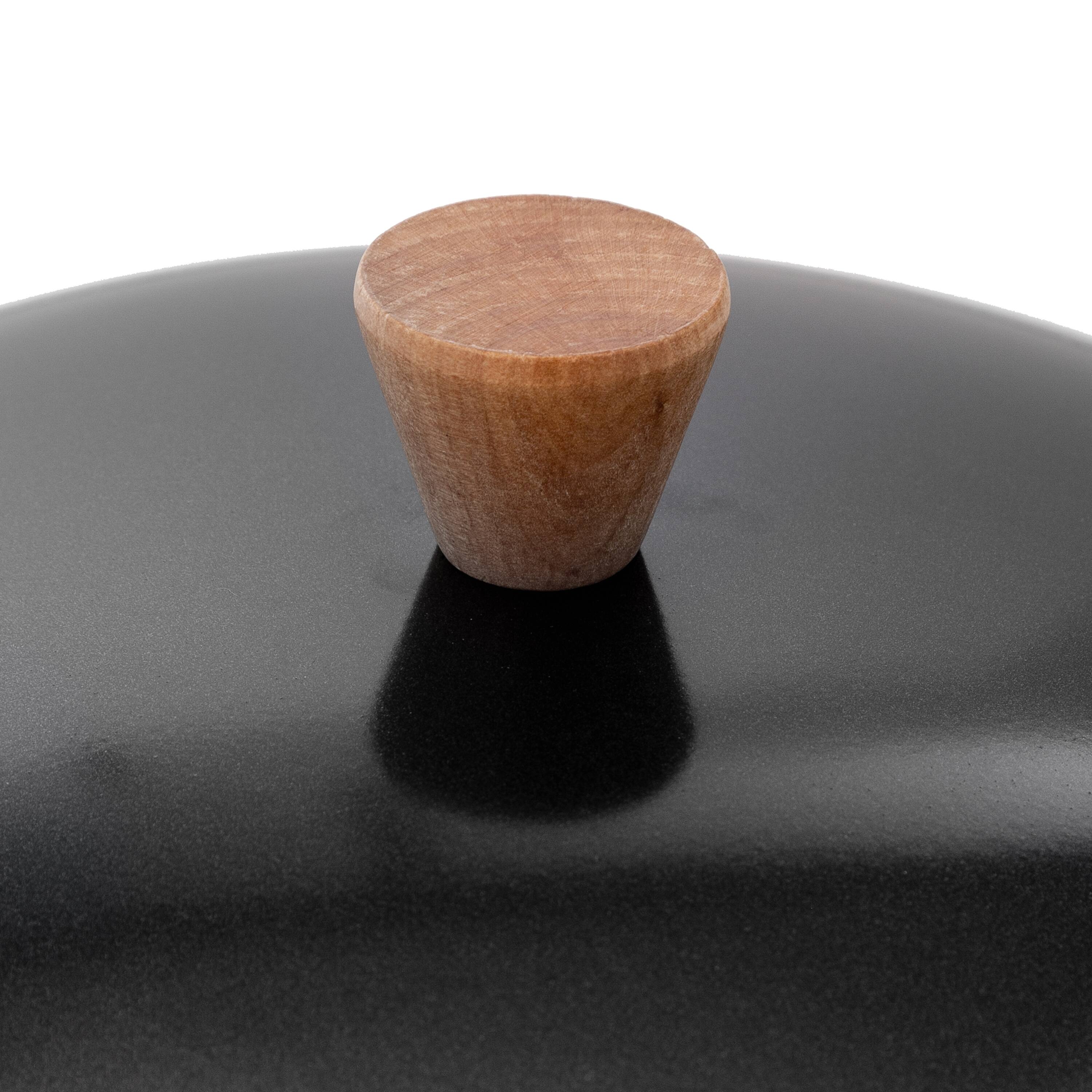 Honey Can Do 14'' Joyce Chen Classic Series Carbon Steel Wok Lid with Birch Knob