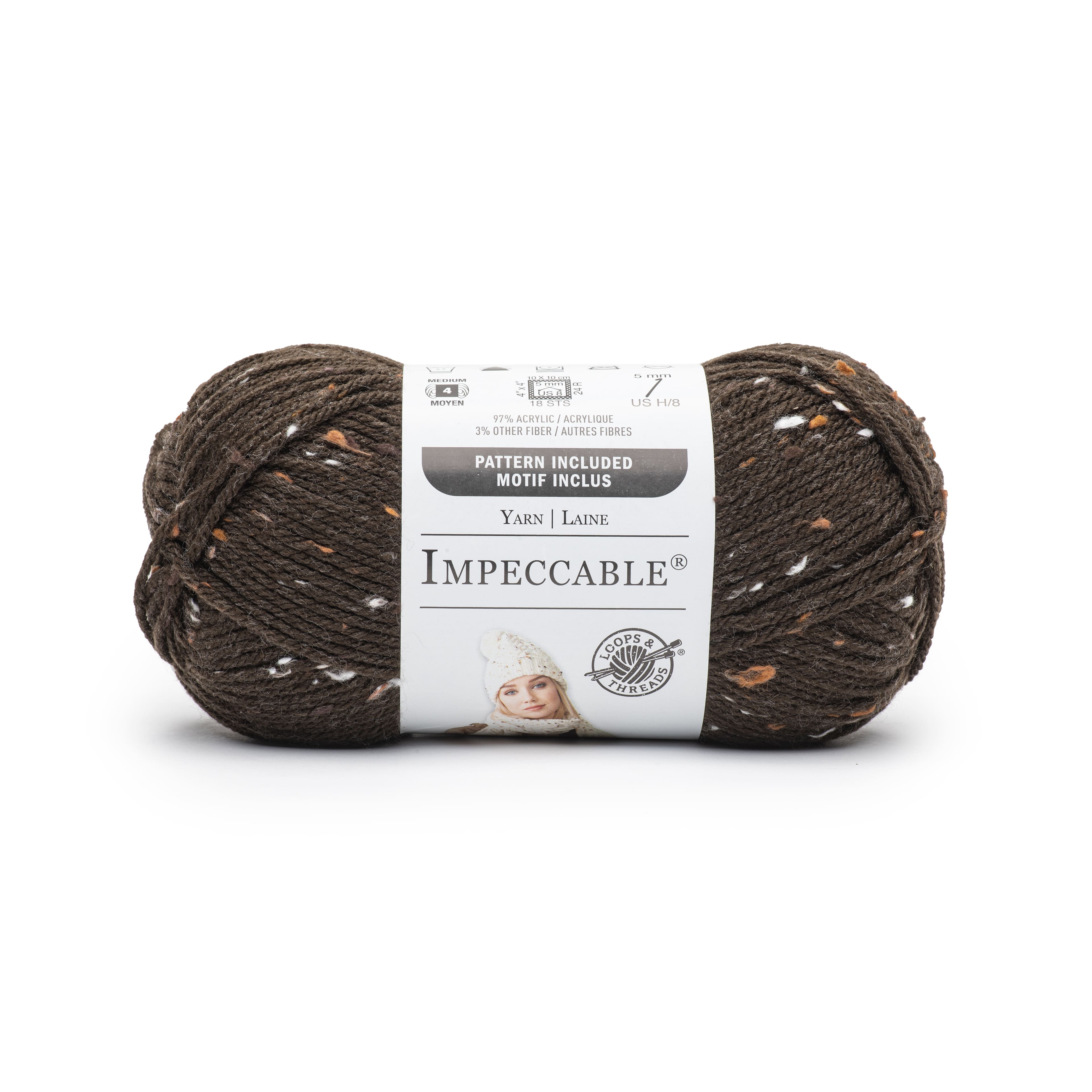 Cheapest ✔️ Impeccable™ Yarn by Loops & Threads®, Tweed 🥰