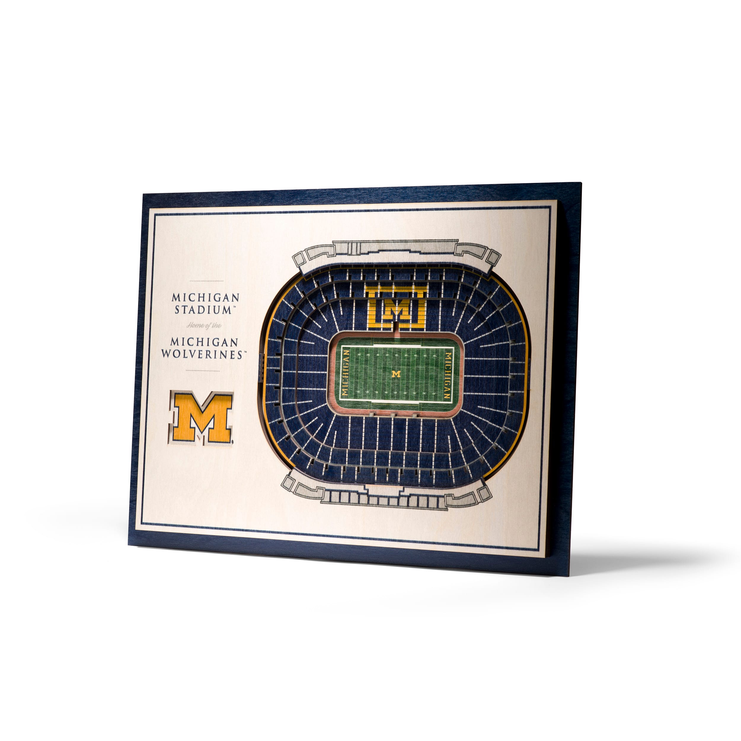 Michigan Wolverines 5-Layer StadiumView Wall Art