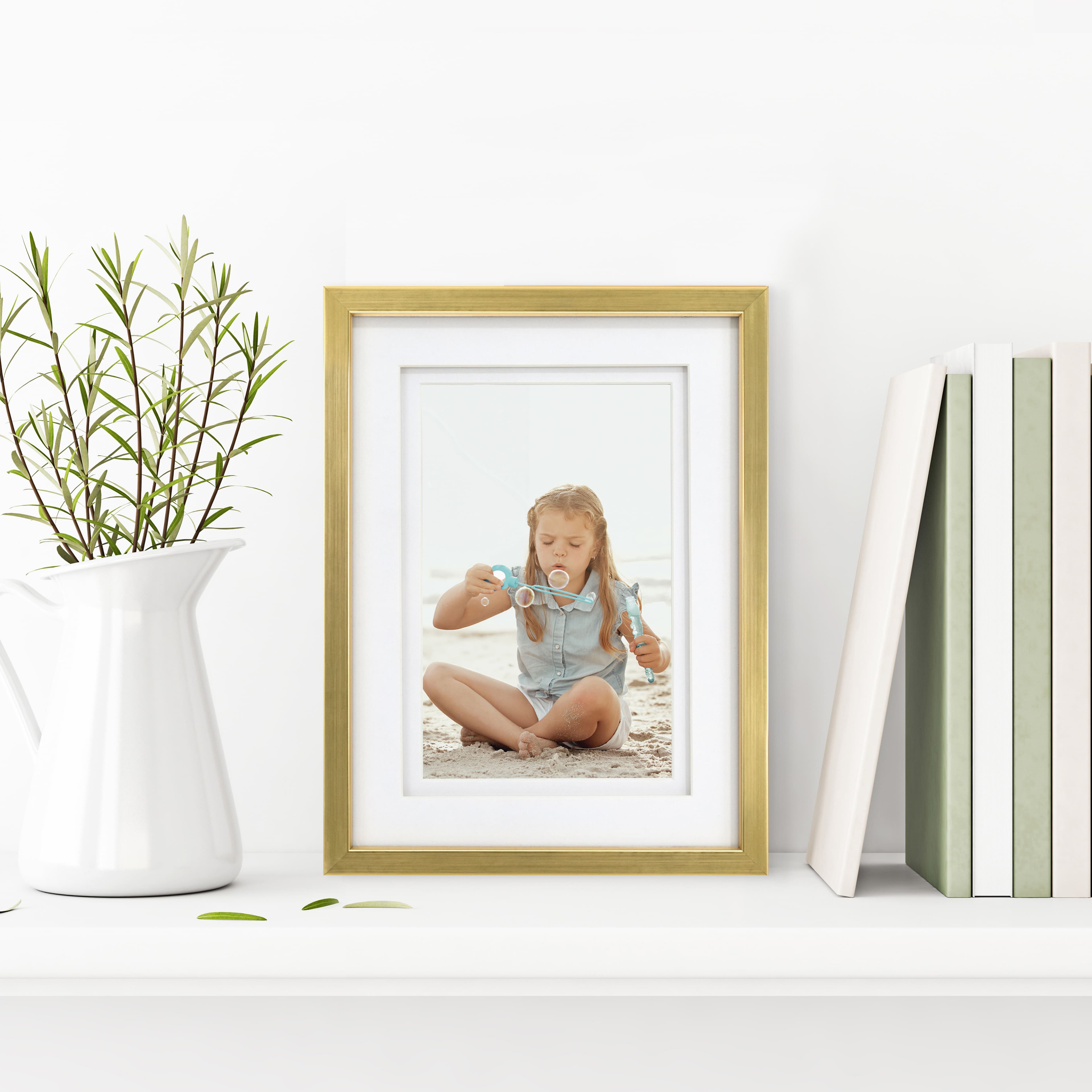 Gallery&#x2122; Gold Frame with Mat by Studio D&#xE9;cor&#xAE;