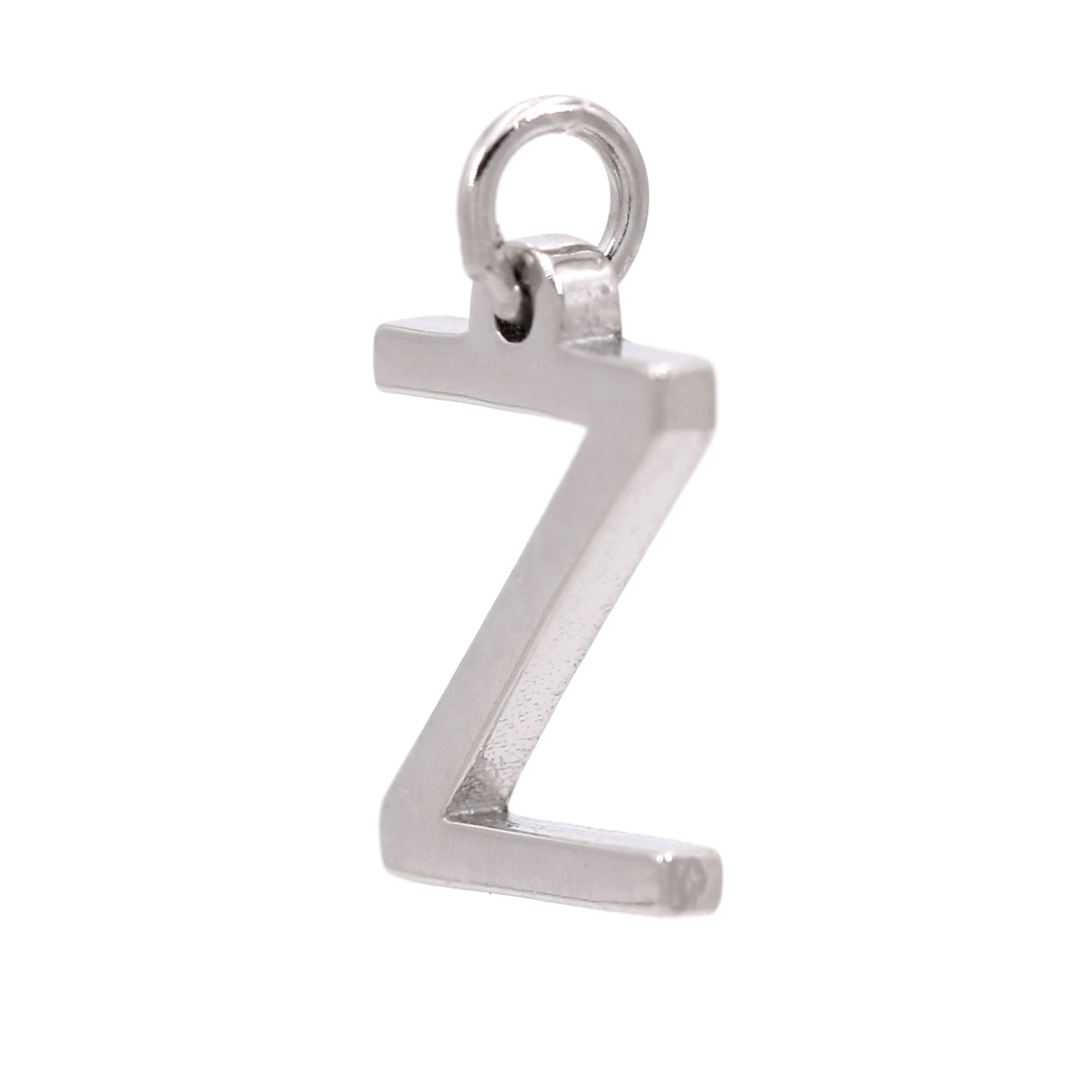 Bead Landing Metal Letter Charms in Silver | Michaels