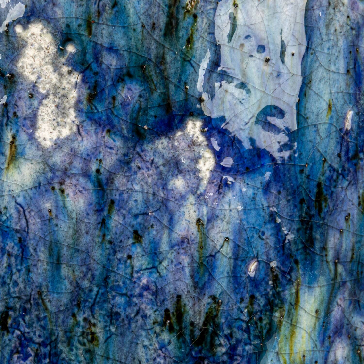 Hello Honey® 7.75" Blue Crackle Glaze Decorative Terra Cotta Planter