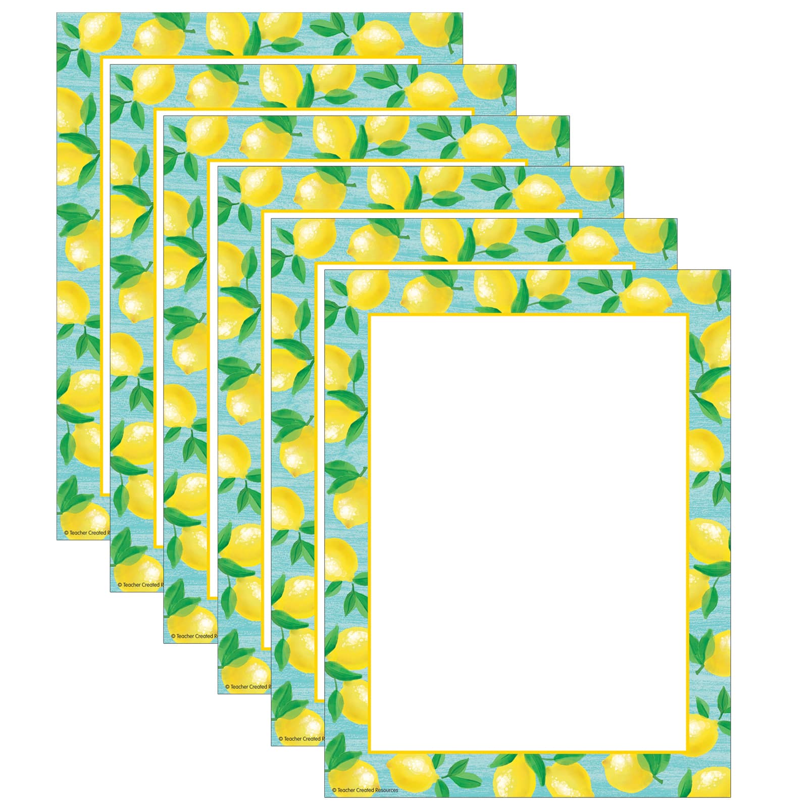 Teacher Created Resources Lot De 4 Posters Zest Citron 13-3/8" X