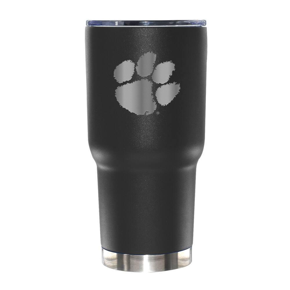 The Memory Company NCAA 30oz. Black Tumbler with Etched Logo