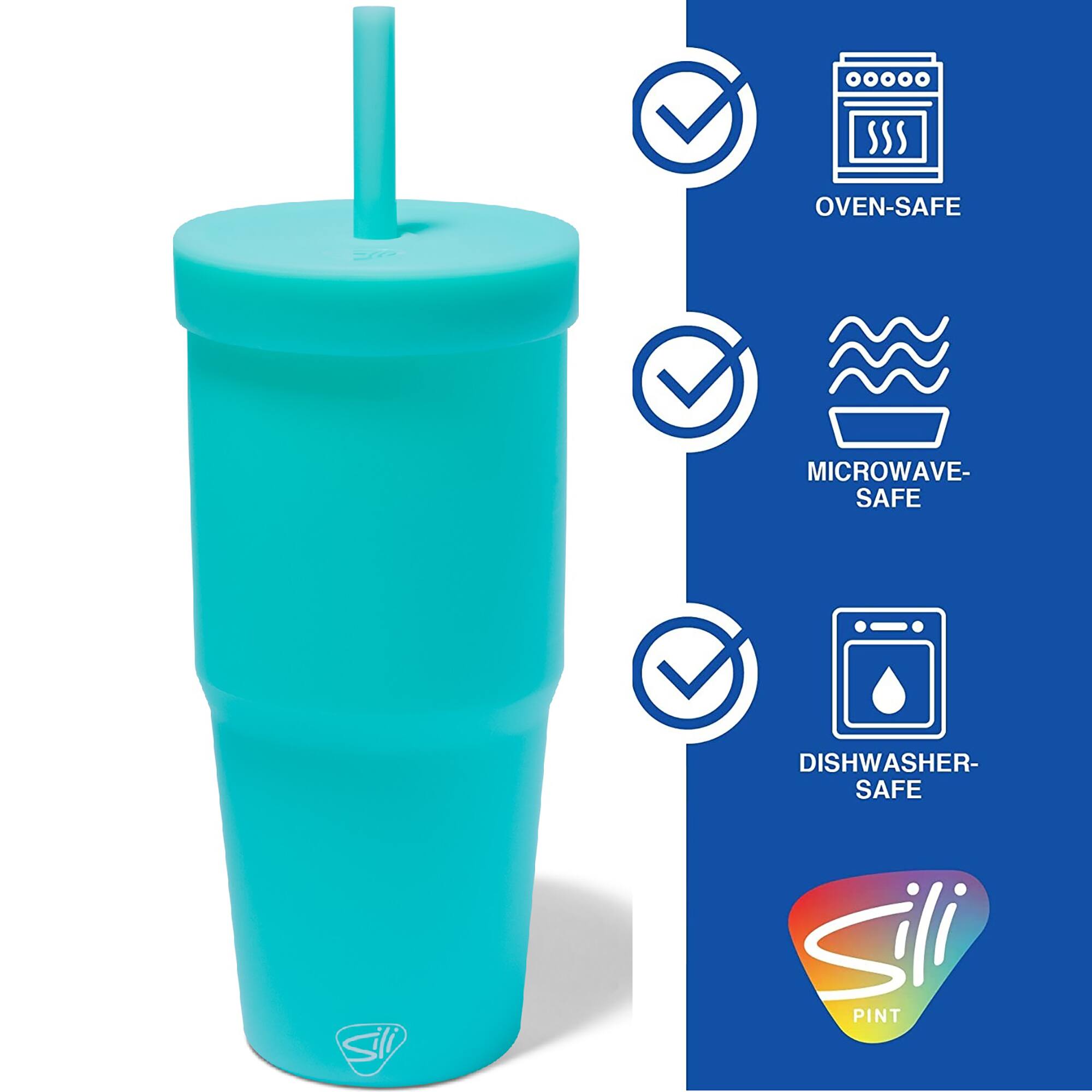 Silipint&#xAE; 32oz. Silicone Tumbler with Straw