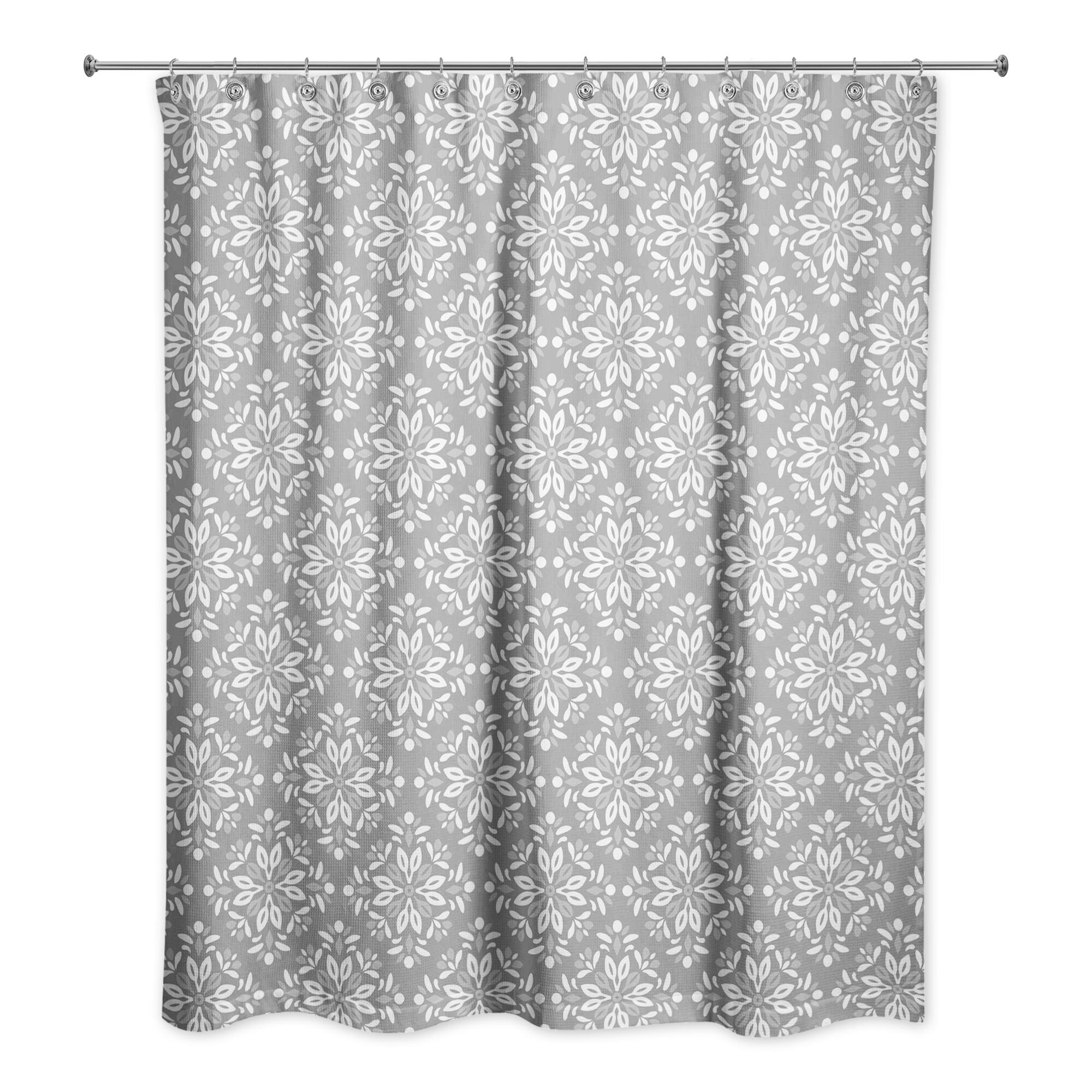 Leafy Medallions Shower Curtain