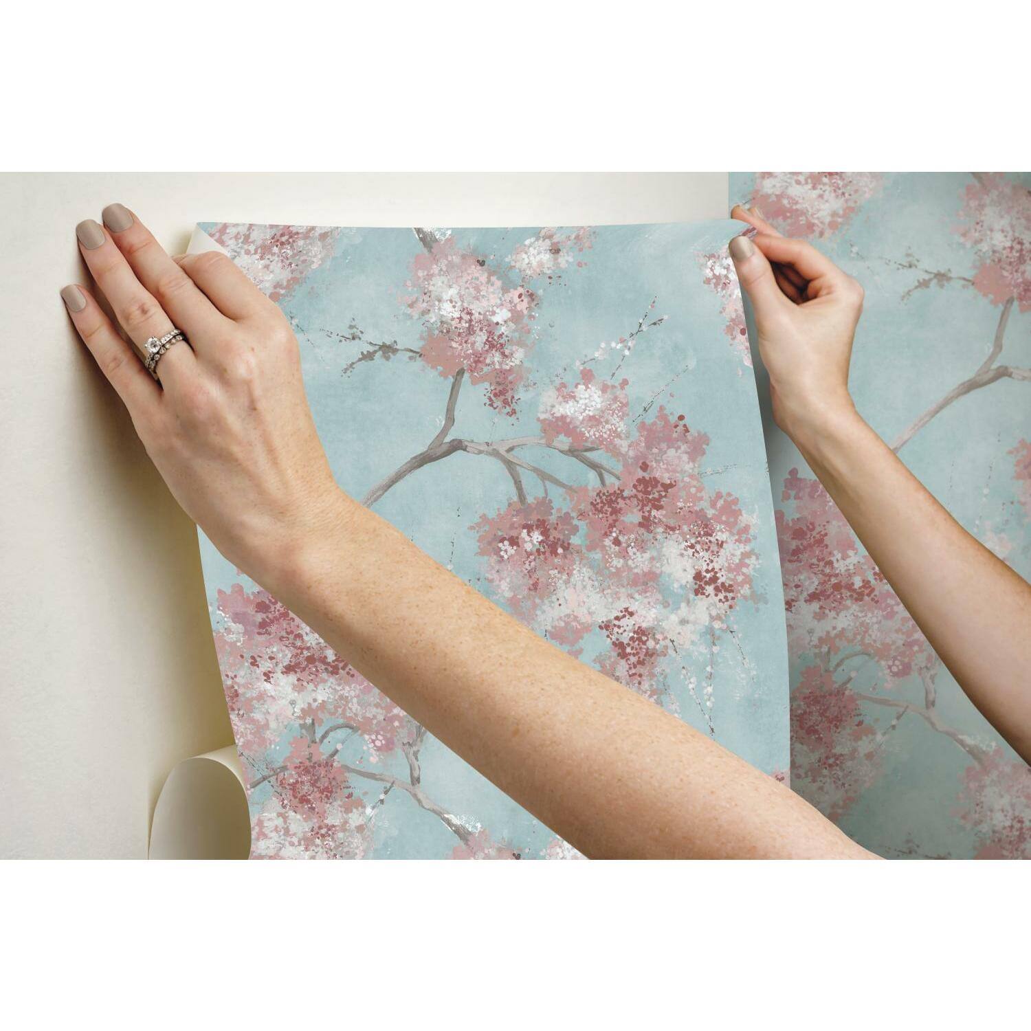 RoomMates Weeping Cherry Tree Blossom Peel & Stick Wallpaper