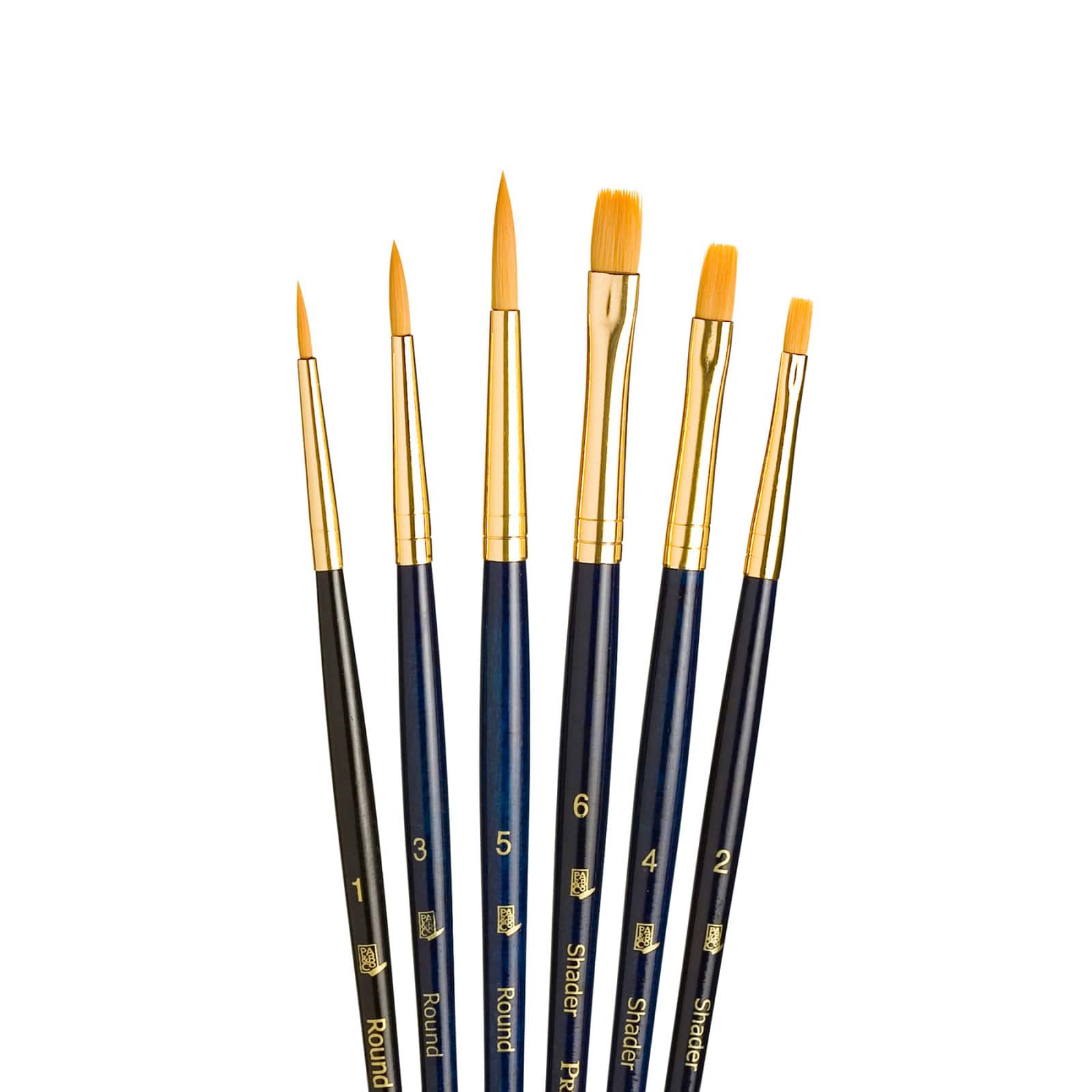 Princeton™ RealValue™ Golden Taklon Brush Set With Rounds & Shaders