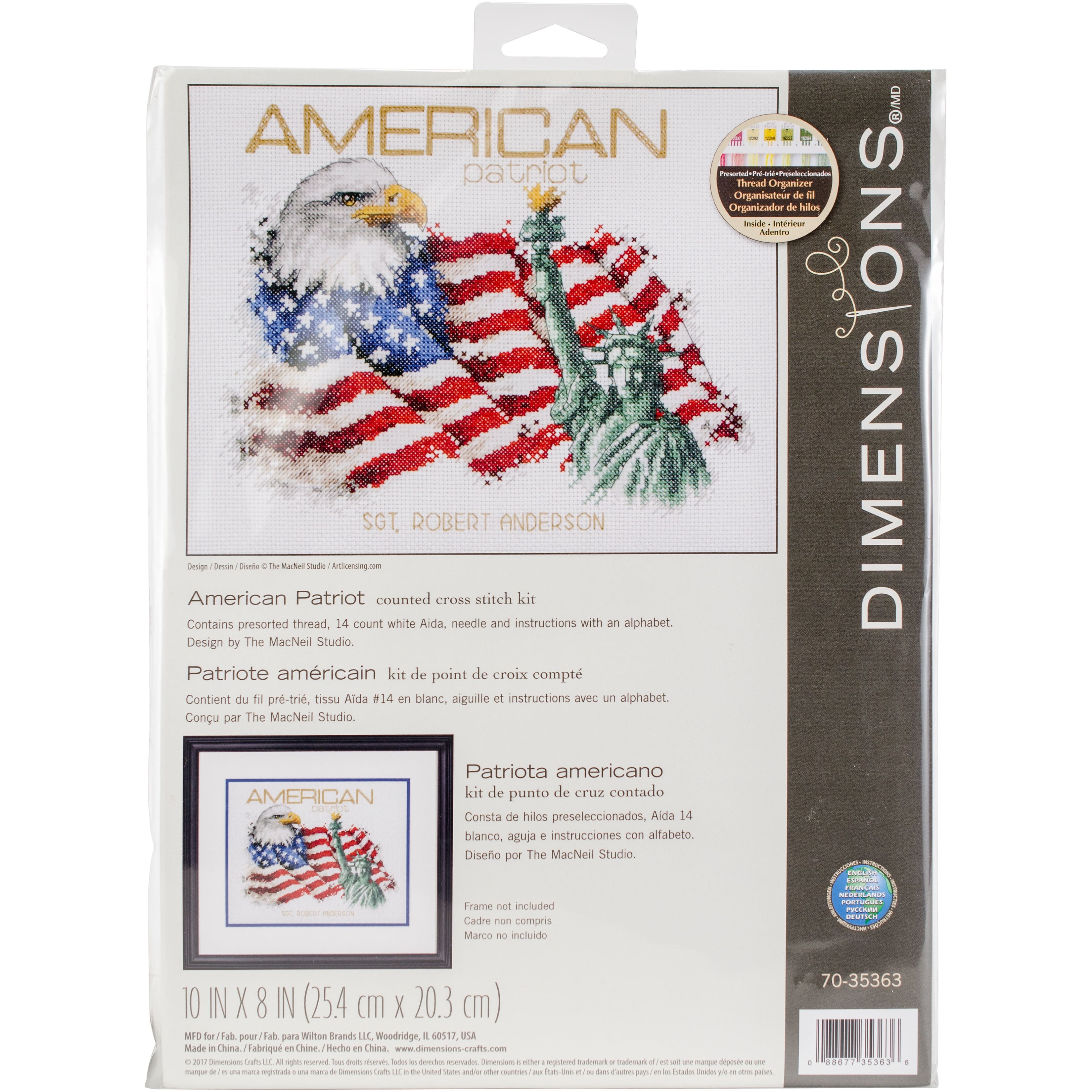 Dimensions&#xAE; American Patriot Counted Cross Stitch Kit