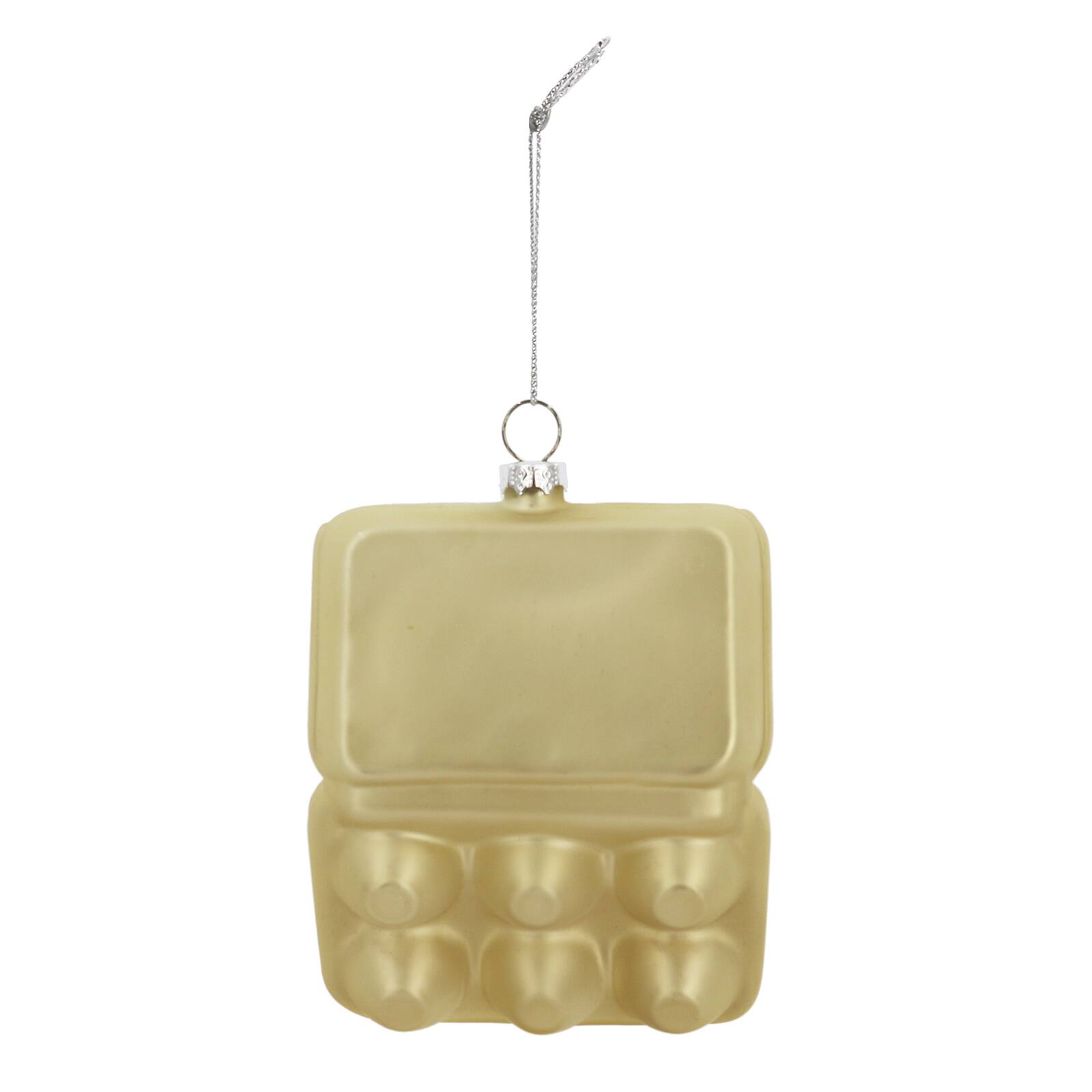 4.25&#x22; Half Dozen Eggs Glass Ornament by Ashland&#xAE;