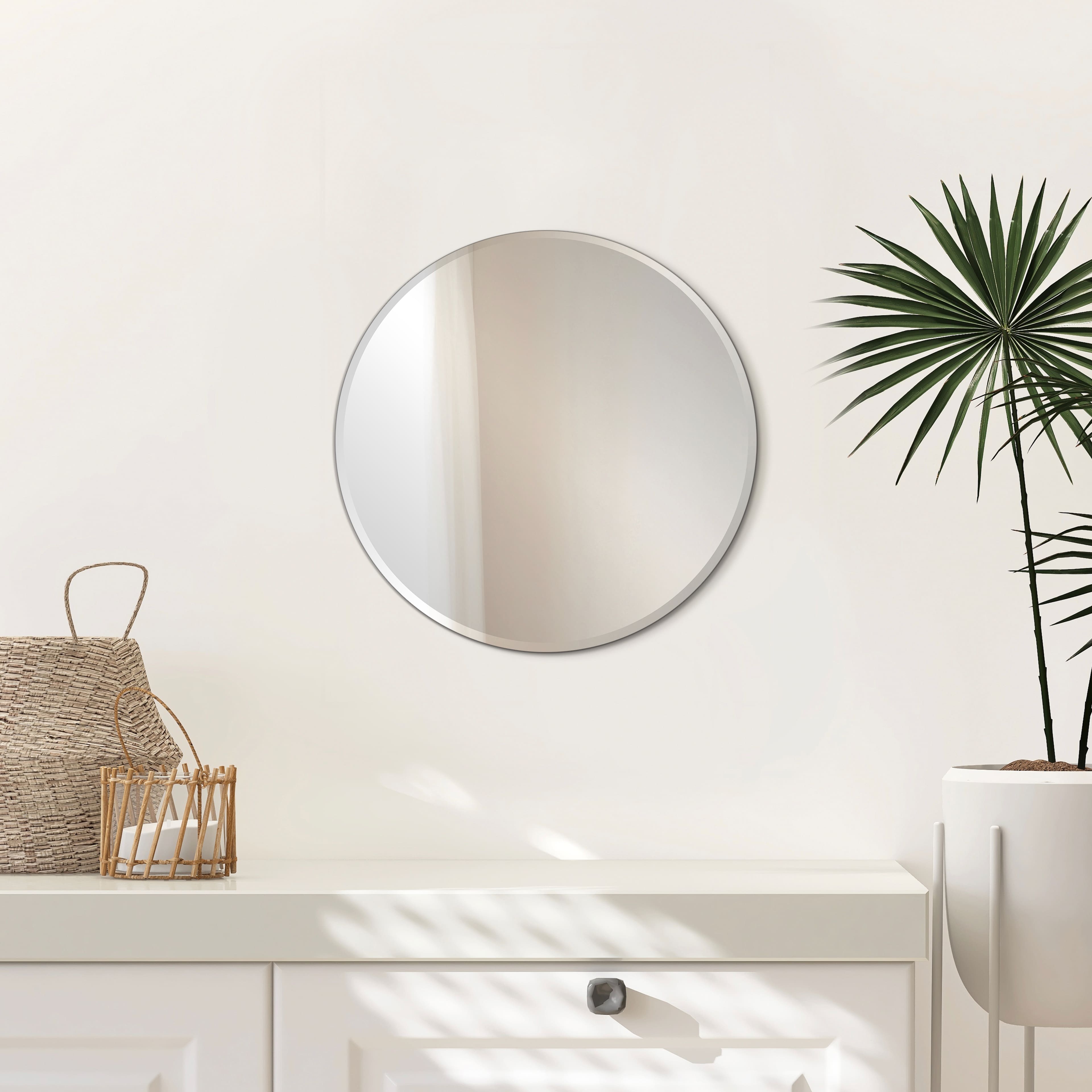 10&#x22; Beveled Round Mirror by Make Market&#xAE;