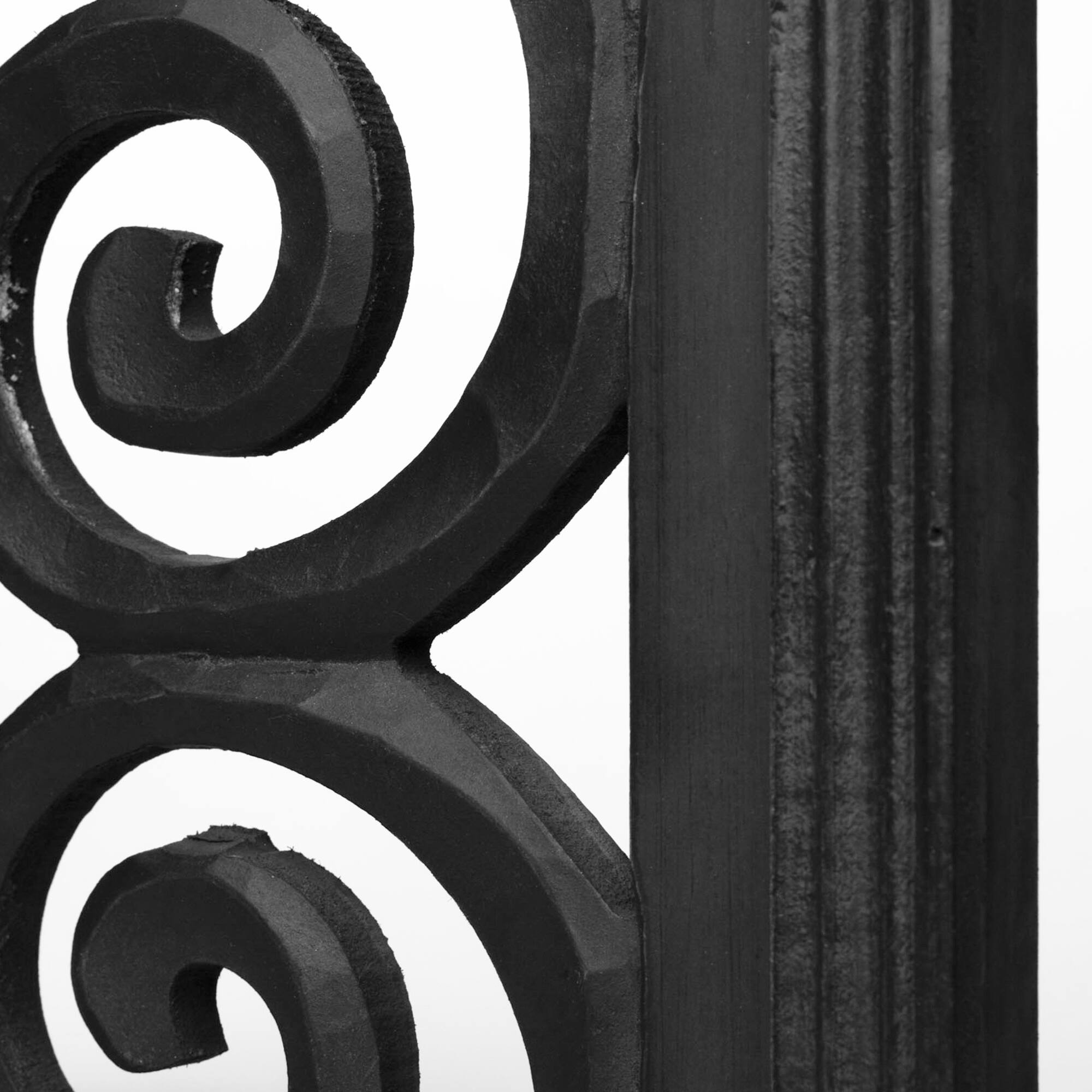 American Art D&#xE9;cor&#x2122; 35.75&#x22; Black Hand-Carved Floral Wood Panel and Wall D&#xE9;cor