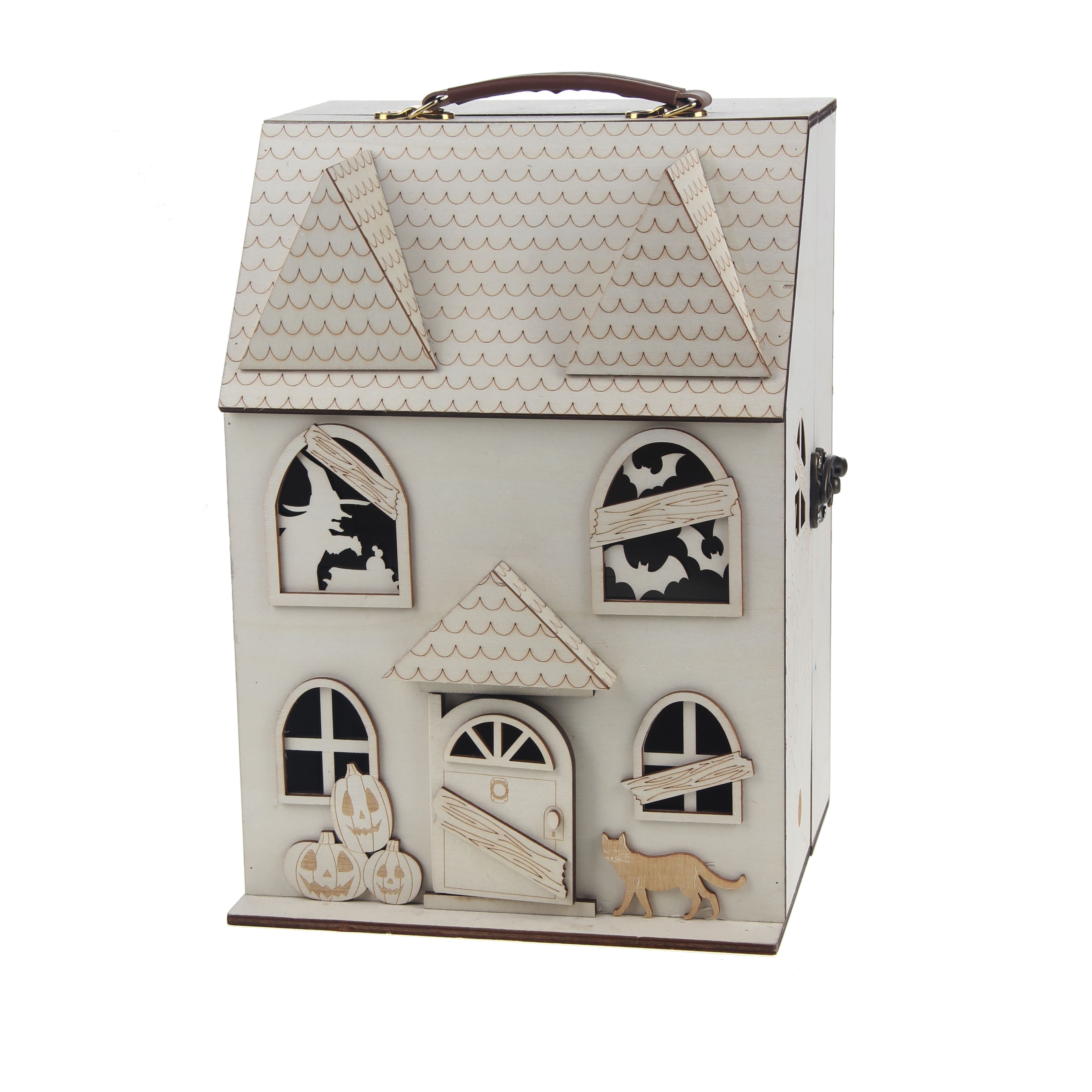 12" DIY Haunted Dollhouse Wood Décor by Make Market®