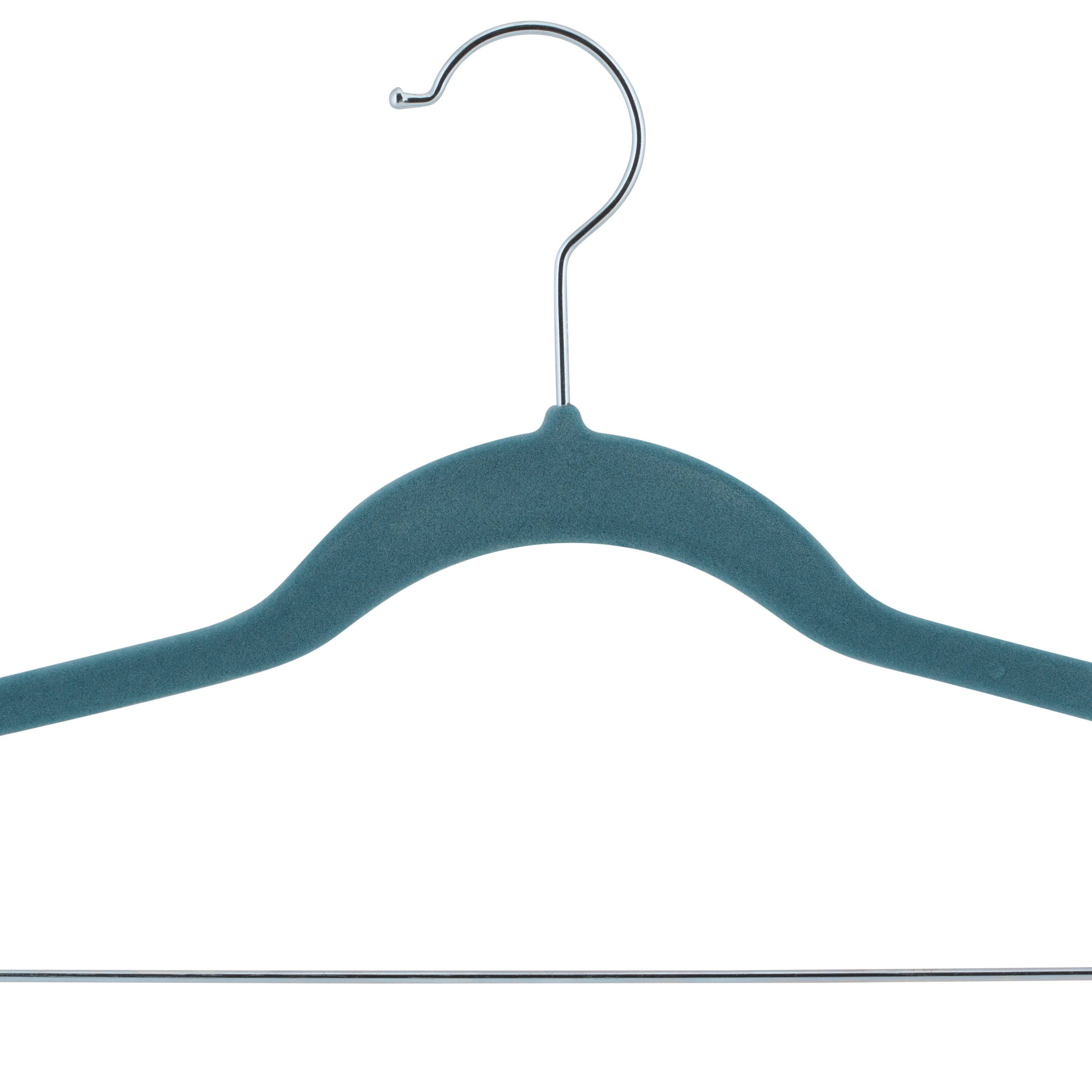 Laura Ashley Velvet Hangers with Clips, 12ct.