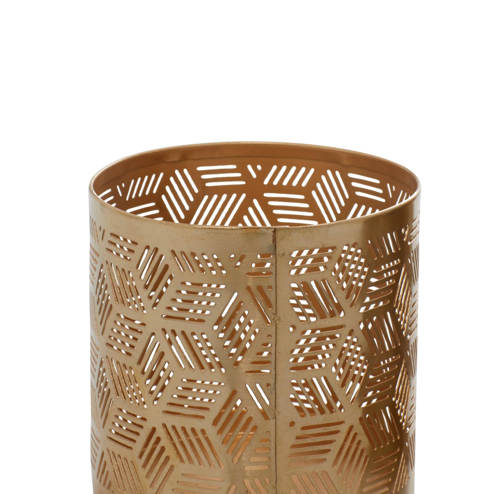 4&#x22; Gold Iron Glam Pencil Holder