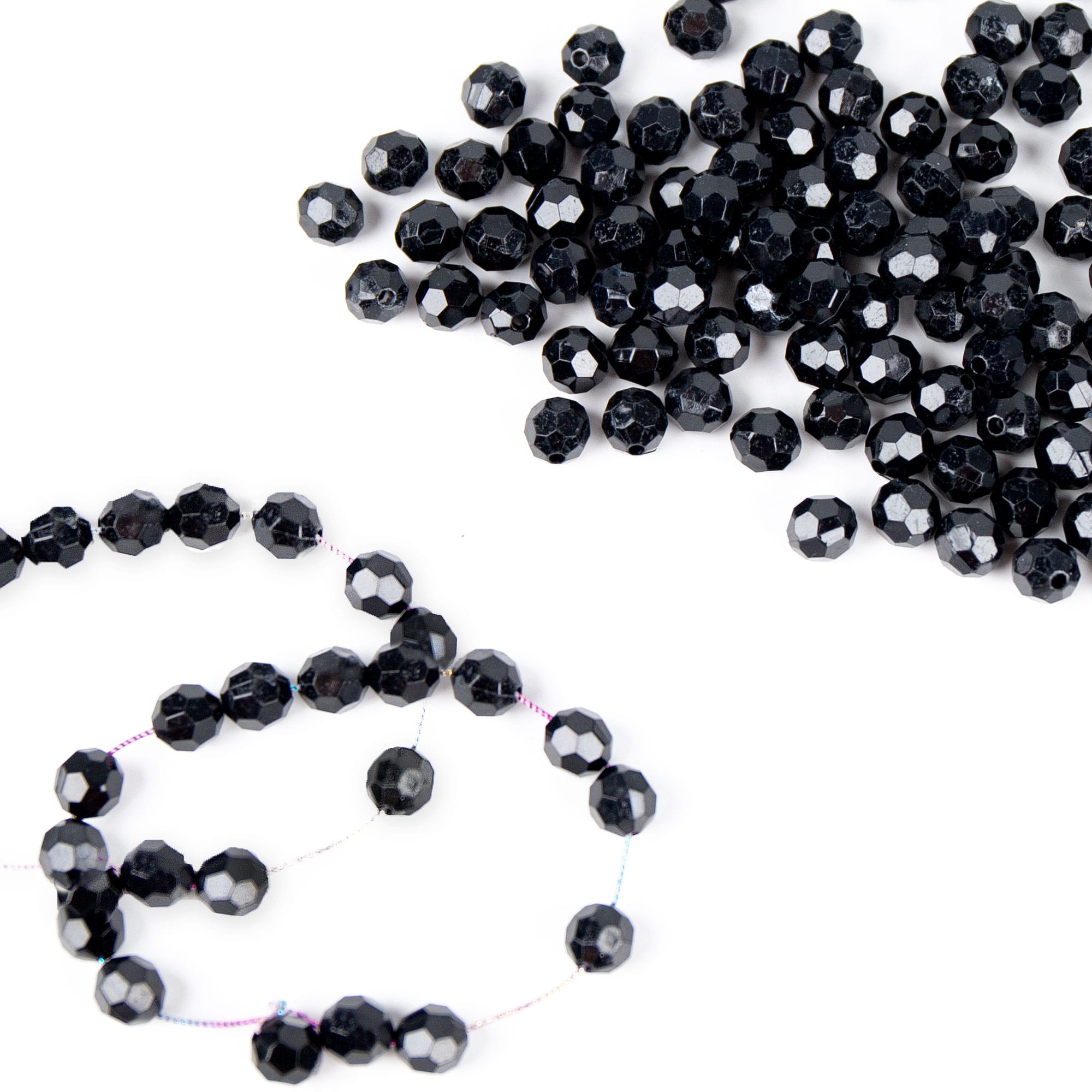 Bead Landing™ Faceted Acrylic Round Bead Value Pack, 8mm