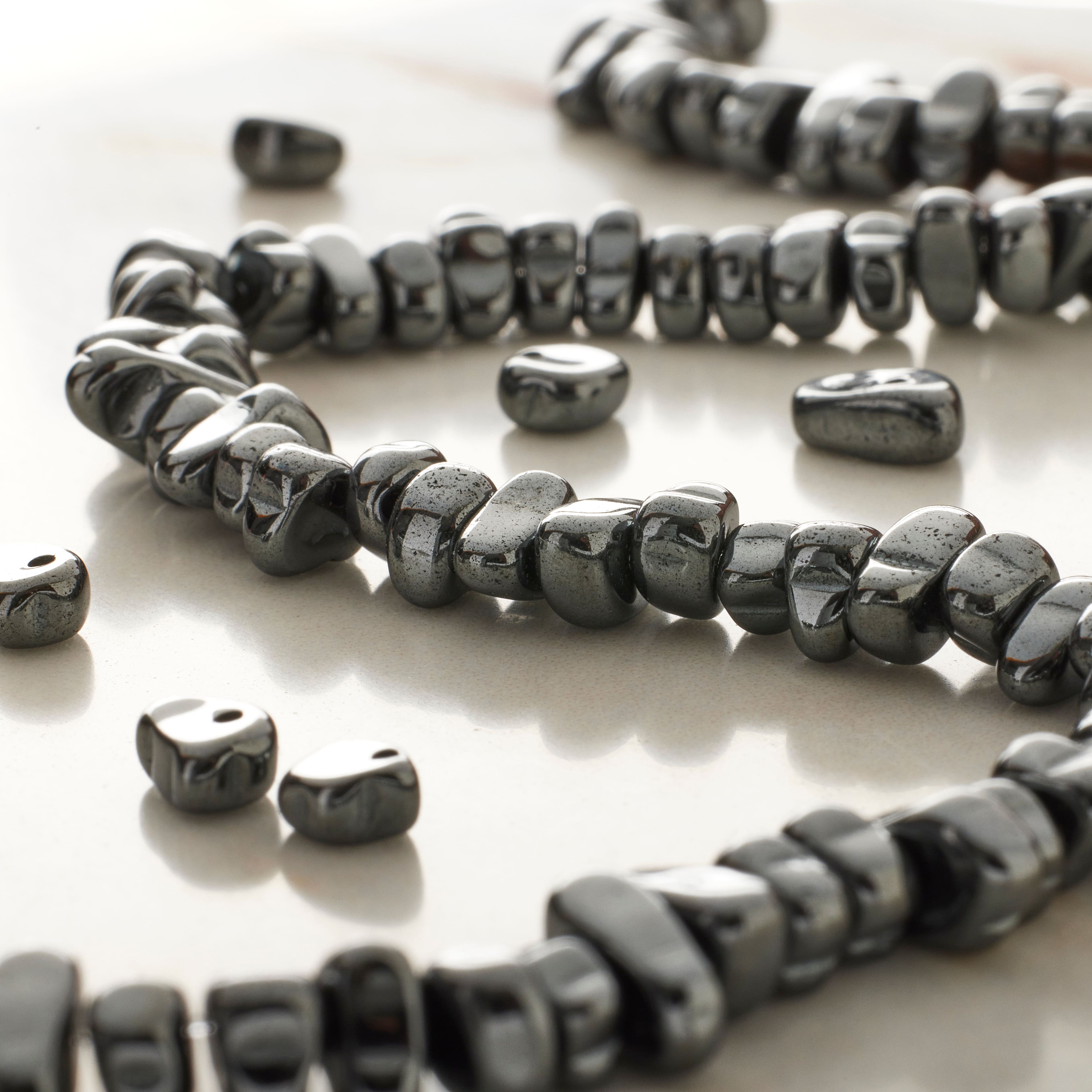 Black Hematite Chip Beads by Bead Landing&#x2122;