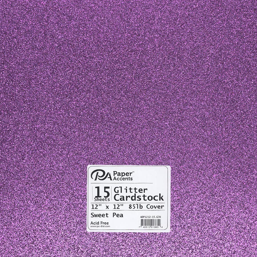 Pink Glitter Gel 12x12 Glitter Silk Cardstock - 2 Sheets – Country Croppers