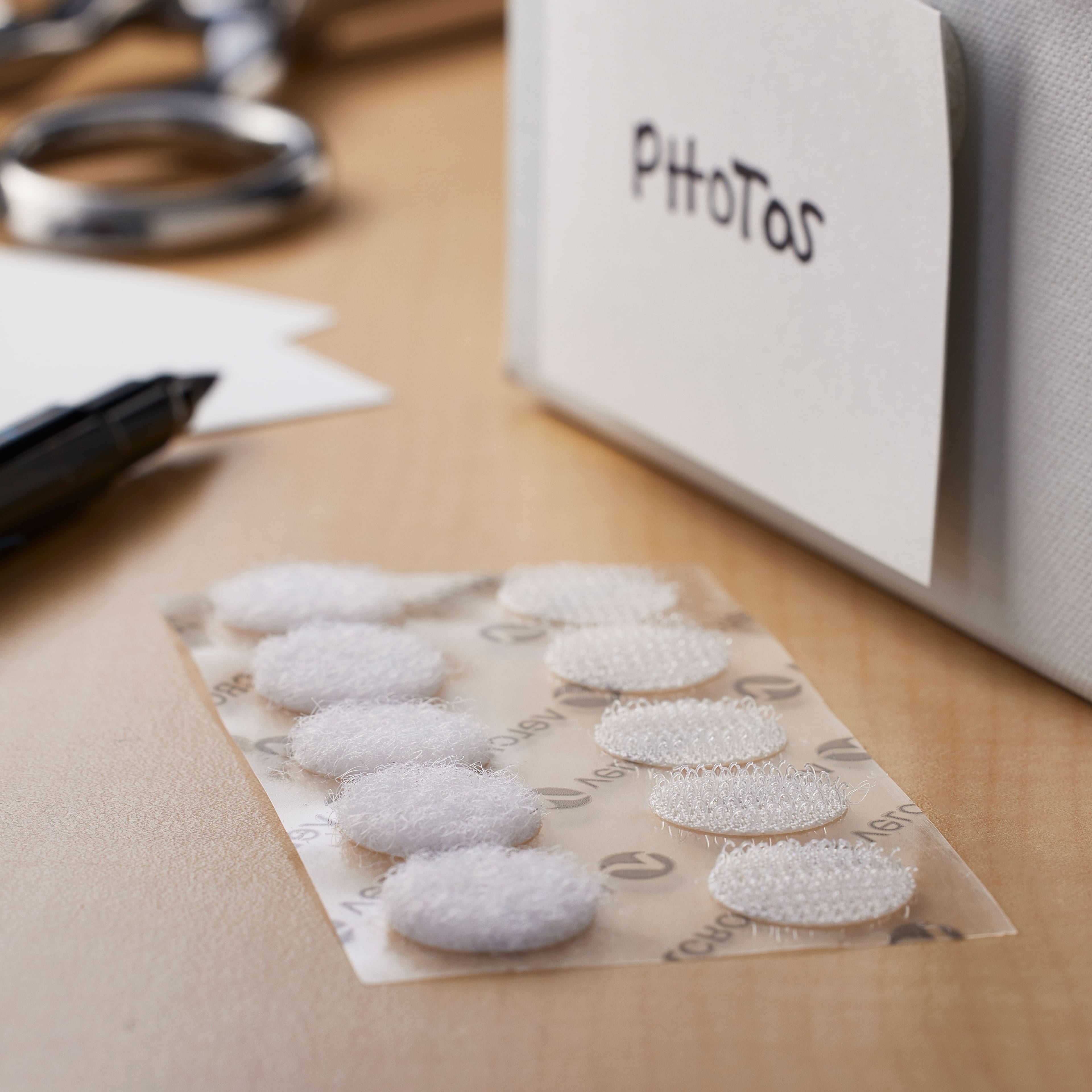 12 Packs: 15 ct. (180 total) VELCRO® Brand Sticky Back White Coins