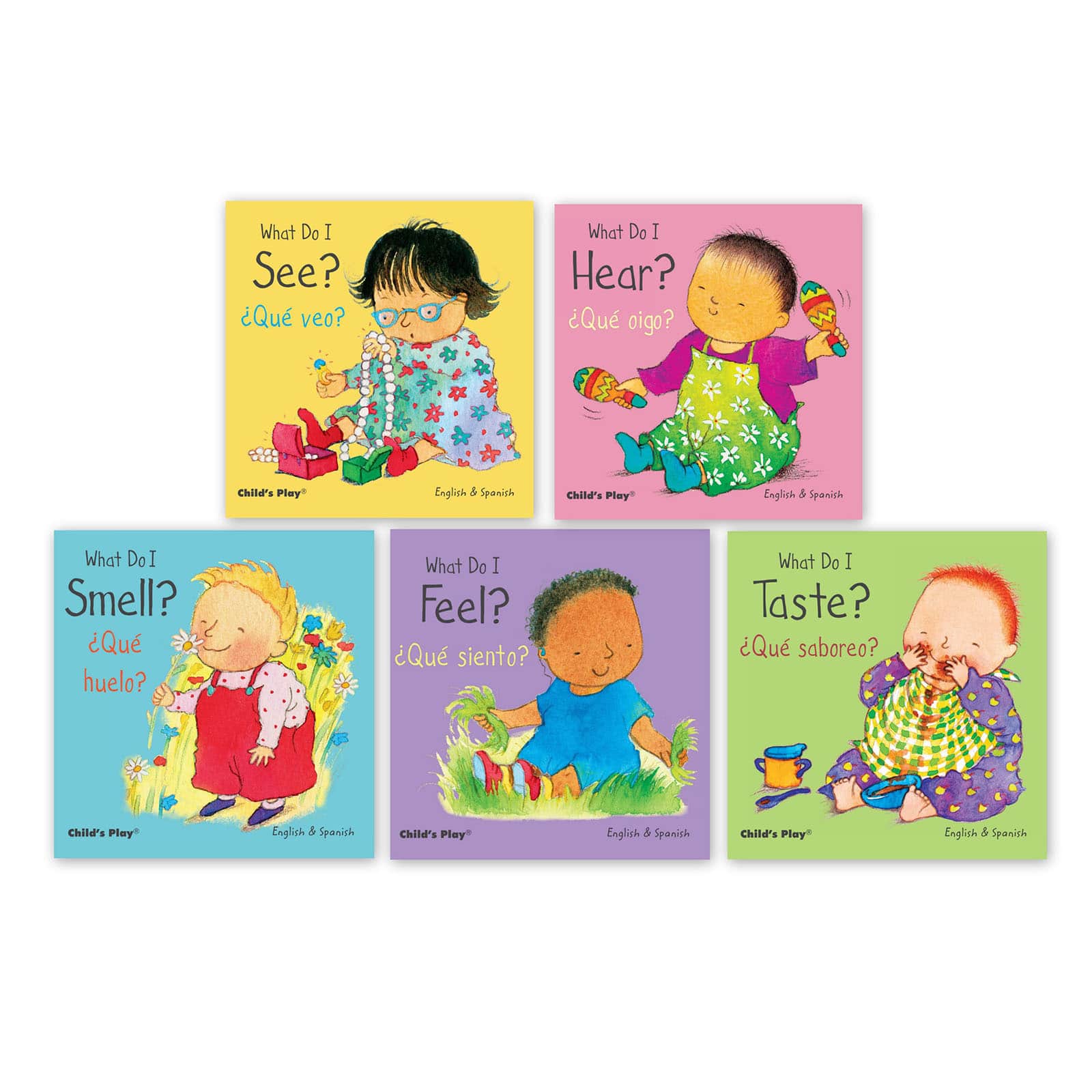 Child&#x27;s Play Small Senses Bilingual Board Books, Set of 5