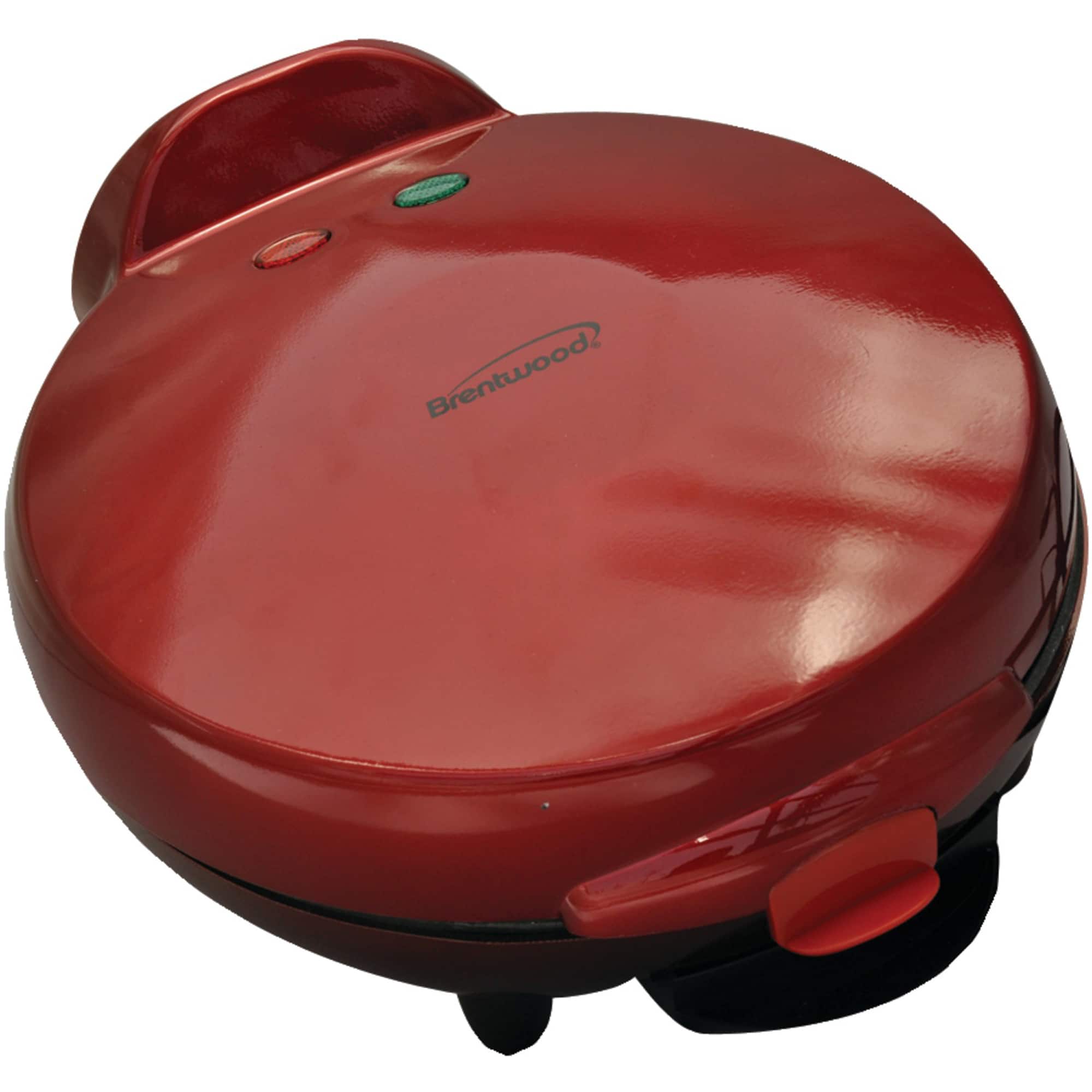 Brentwood 8" Red Nonstick Quesadilla Maker