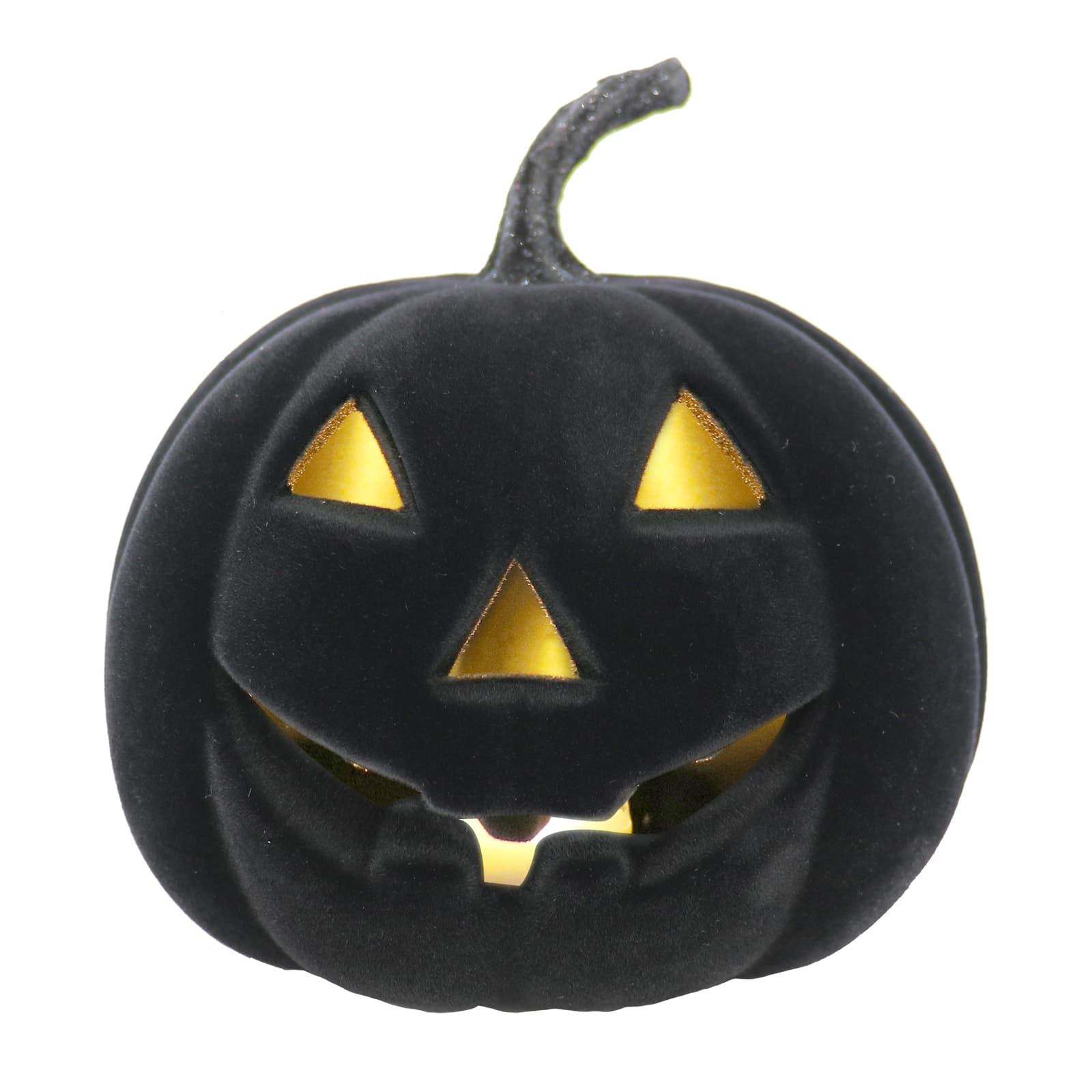 Flocked Lit Tabletop Jack-O'-Lantern by Ashland®