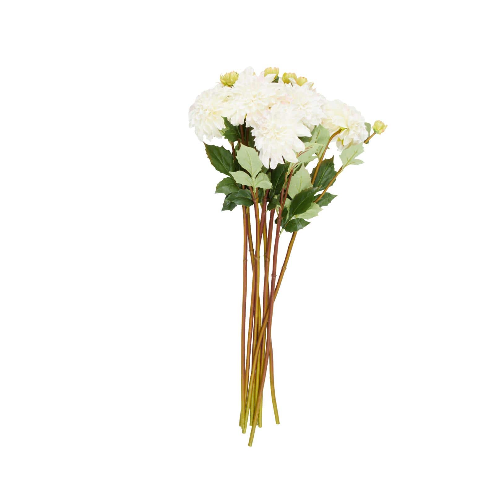 30" White Dahlia Artificial Flower Stem, 8ct.