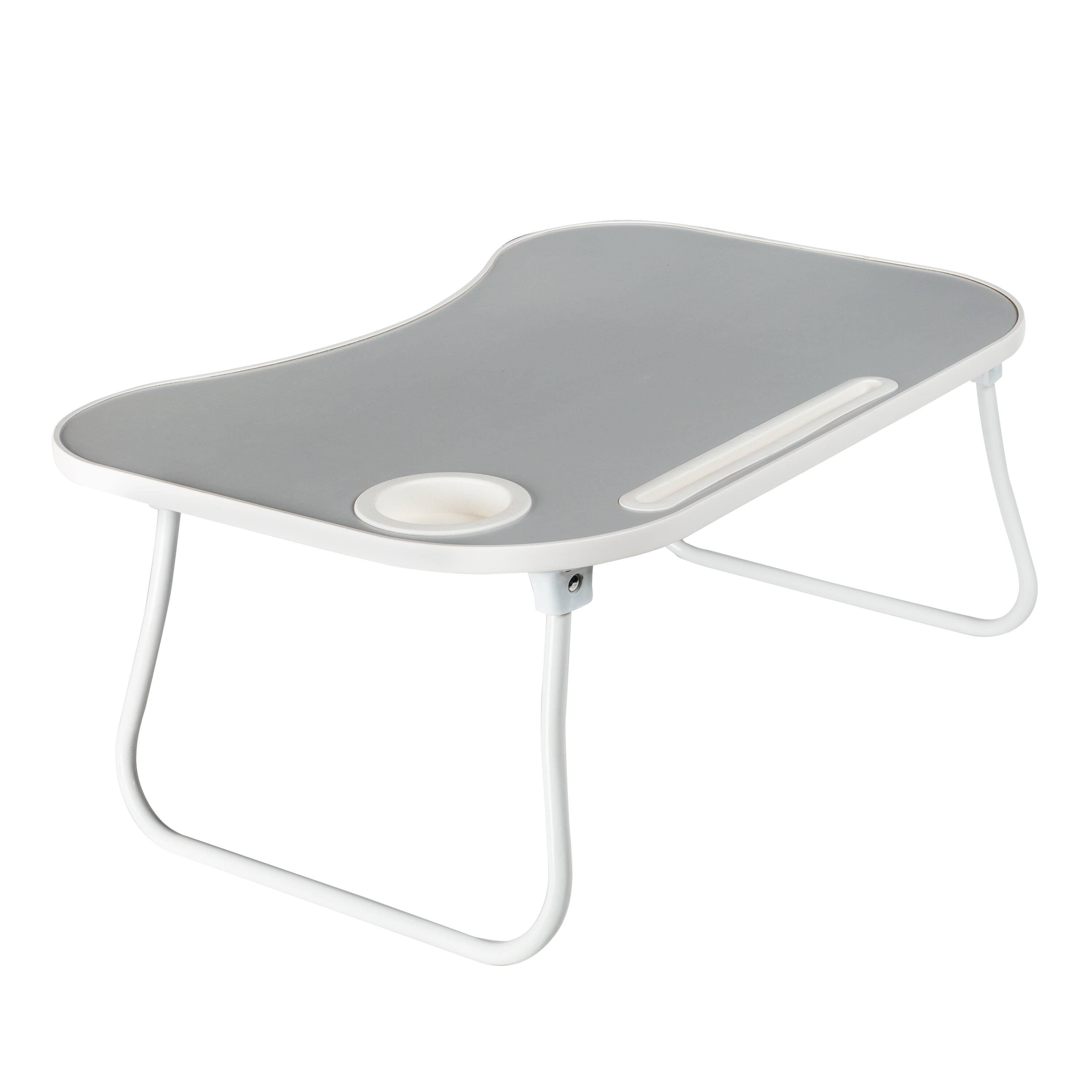 Gray & White Collapsible Folding Lap Desk