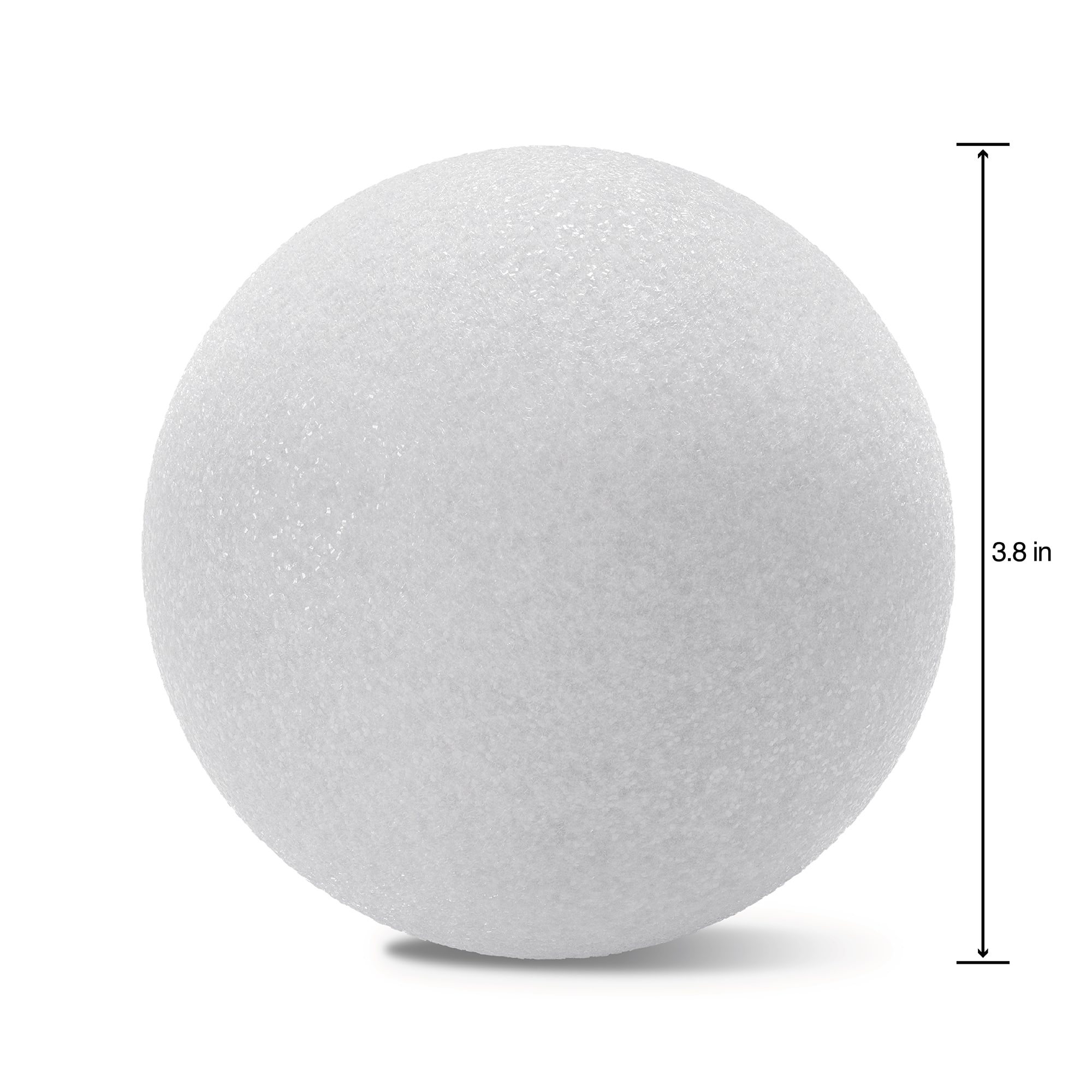 Floracraft 4in White Ball Styrofoam (2)