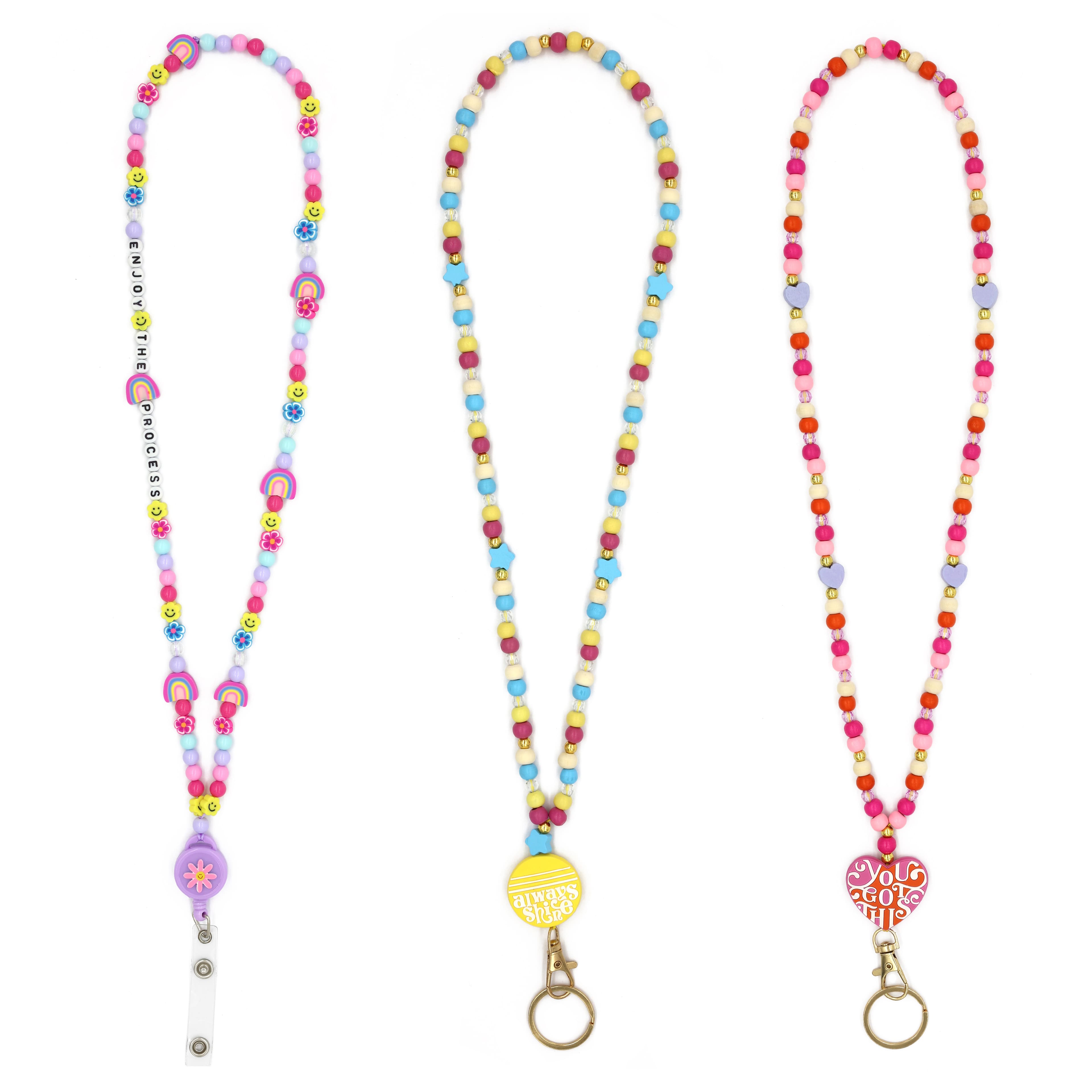 Assorted Bead Lanyard by Fab Finds