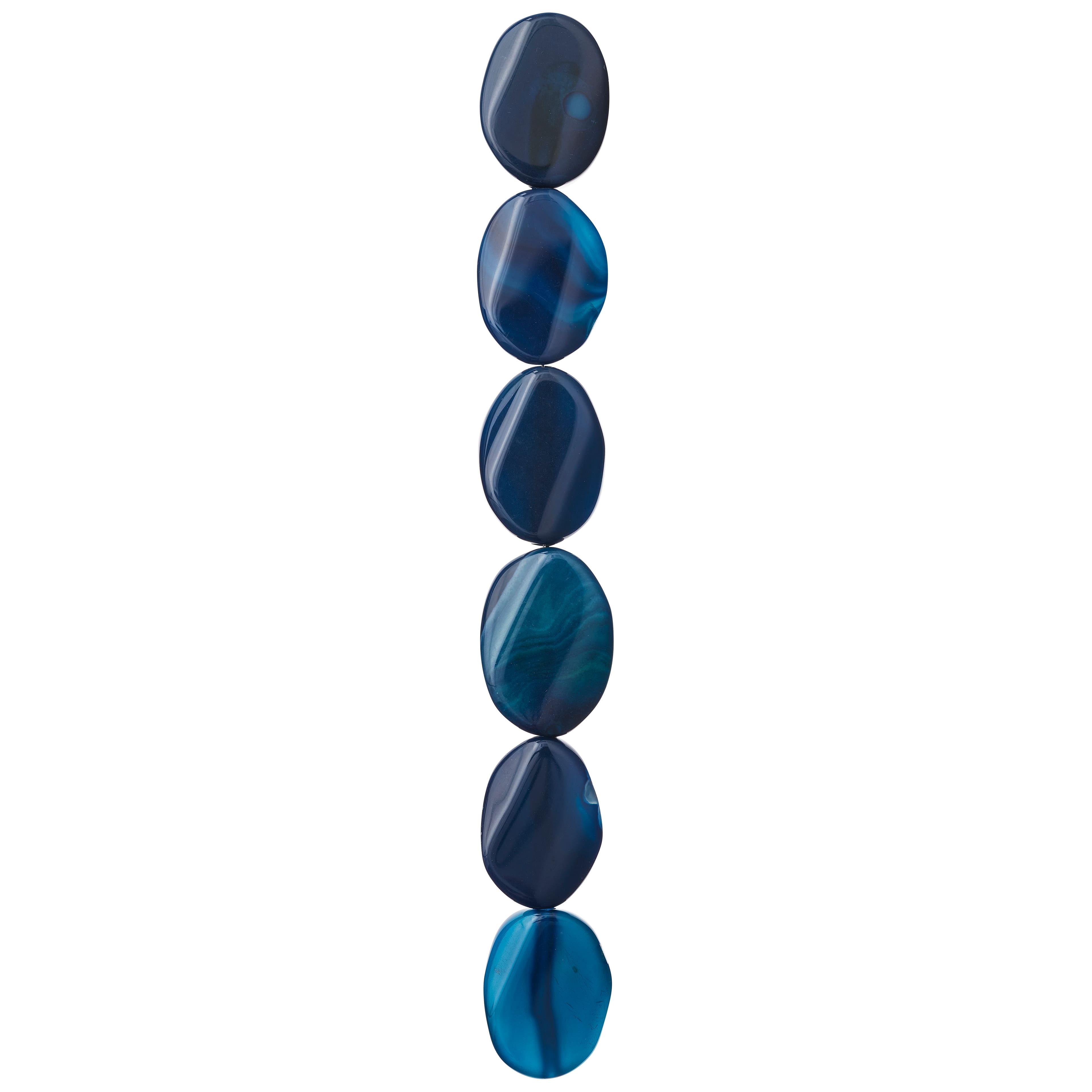 Blue Agate Slice Beads By Bead Landing&#x2122;