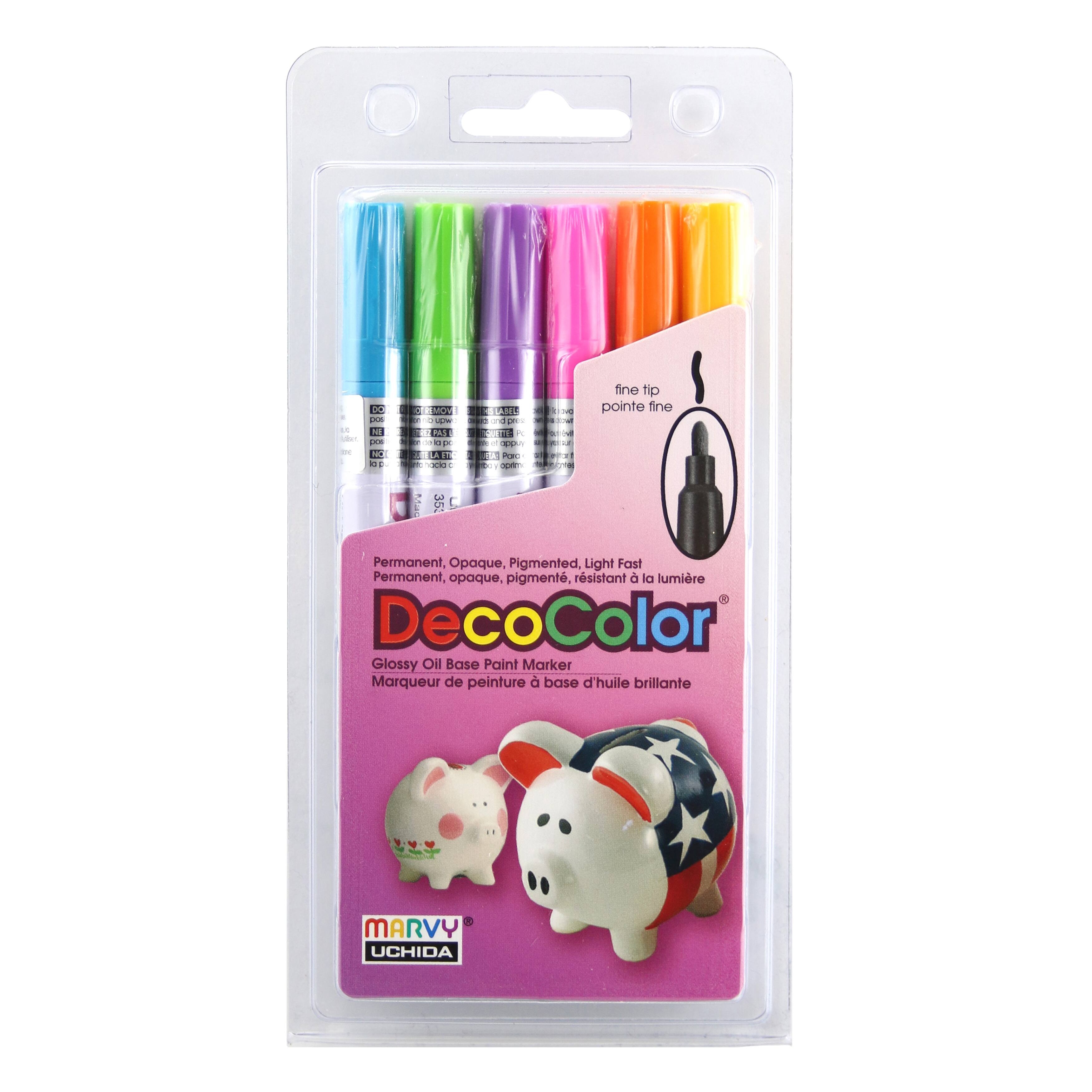 Deco Color&#x2122; Hot Colors Fine Point Paint Marker Set