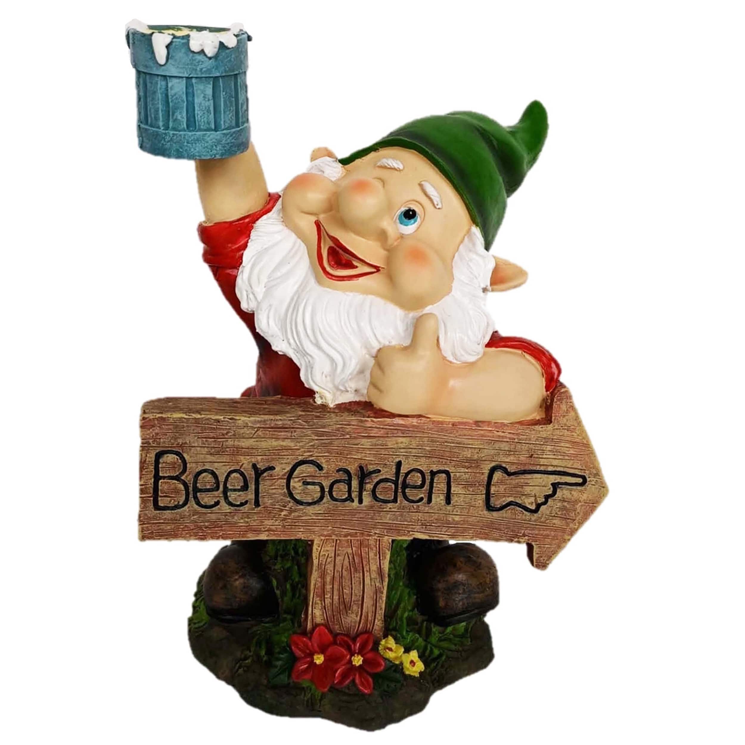 10.5&#x22; Beer Garden Gnome