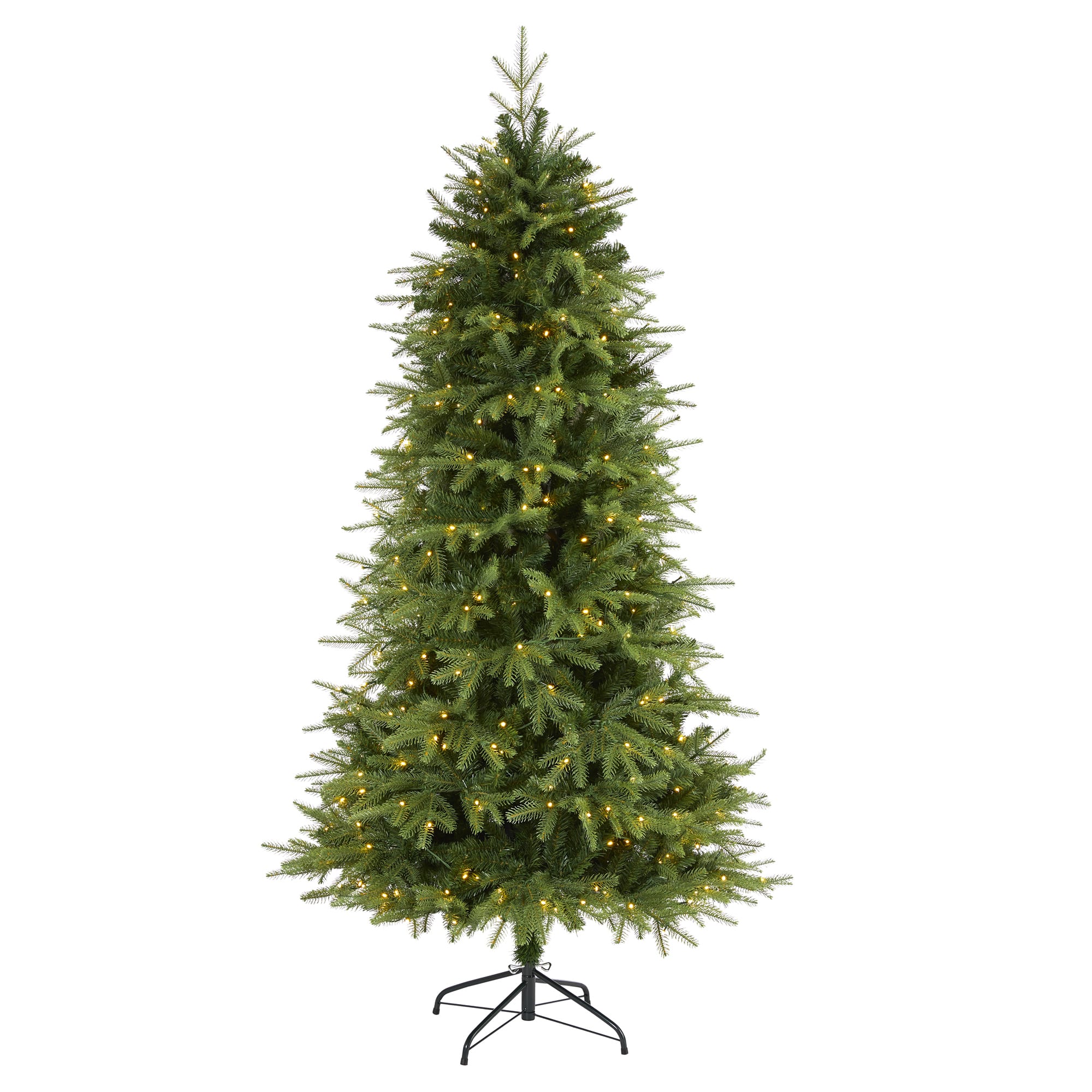 6.5ft. Pre-Lit Vancouver Fir Natural Look Artificial Christmas Tree, Clear LED Lights