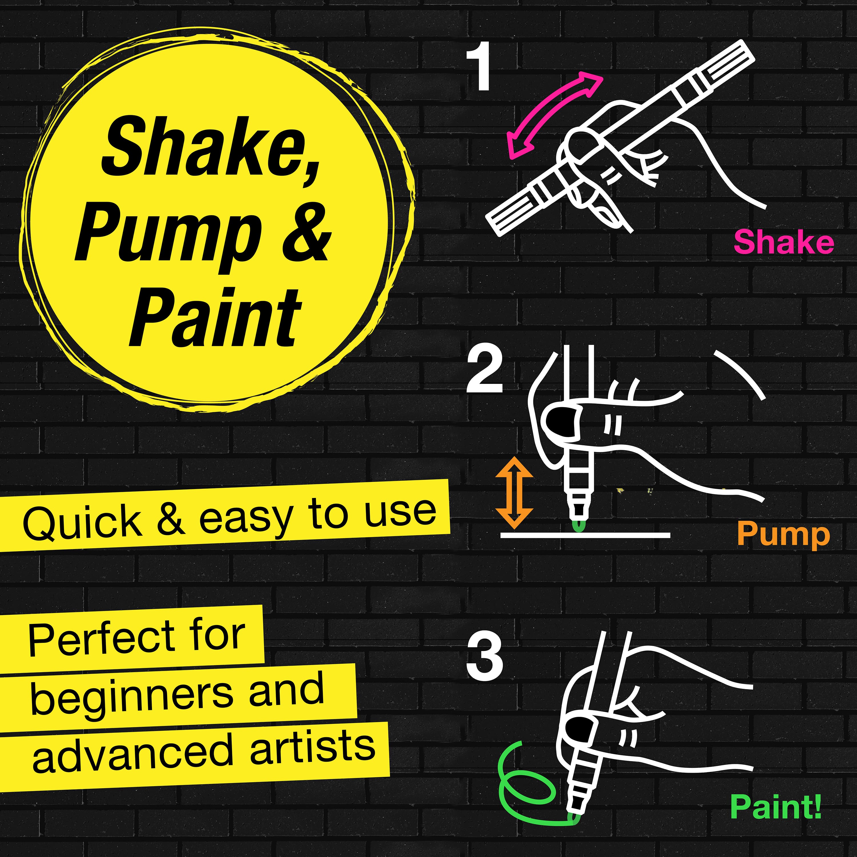 Faber-Castell 4 Color Neon Shake &#x26; Paint Acrylic Markers