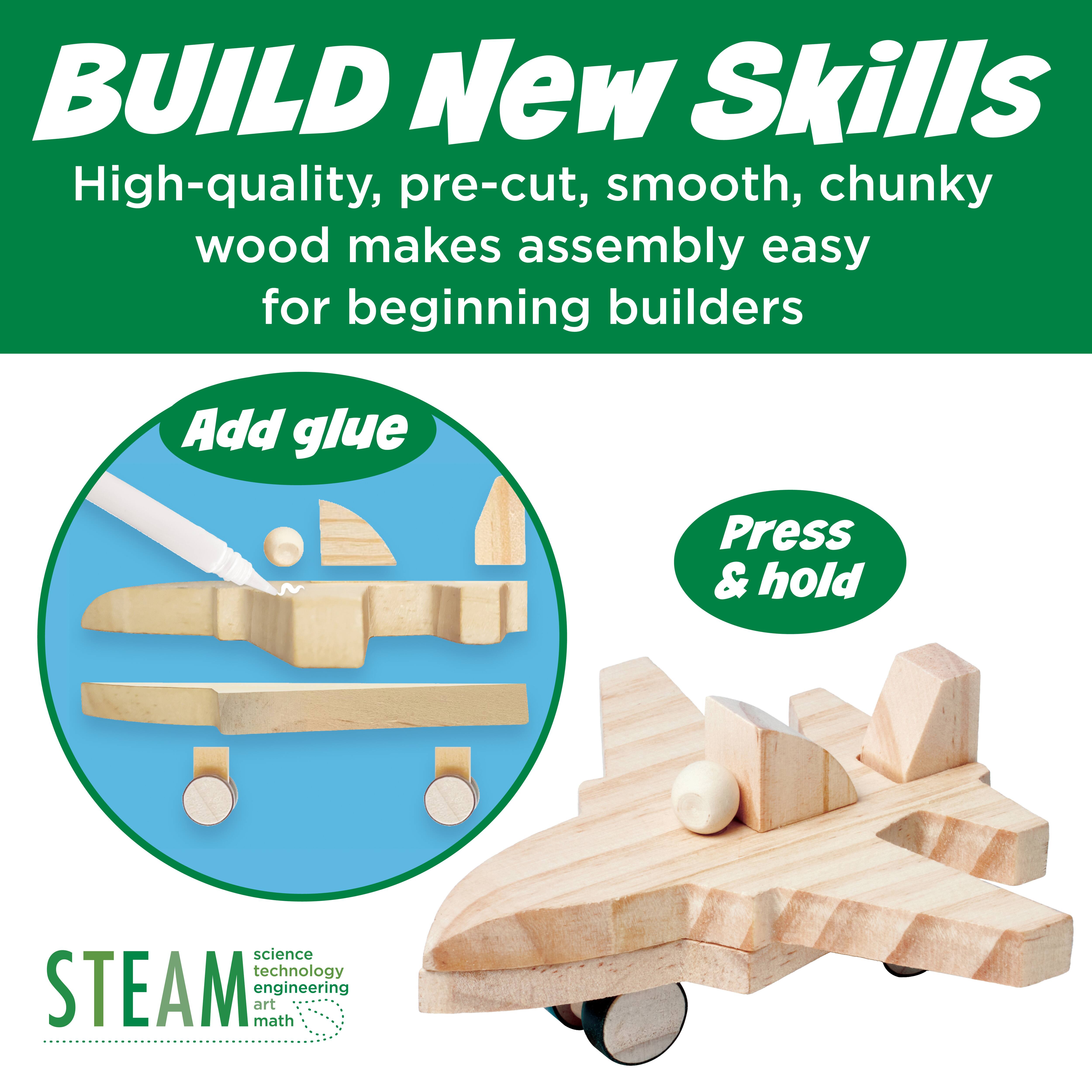 Creativity for Kids® Buildeez!™ Ace Jet Plane Wooden Model Set