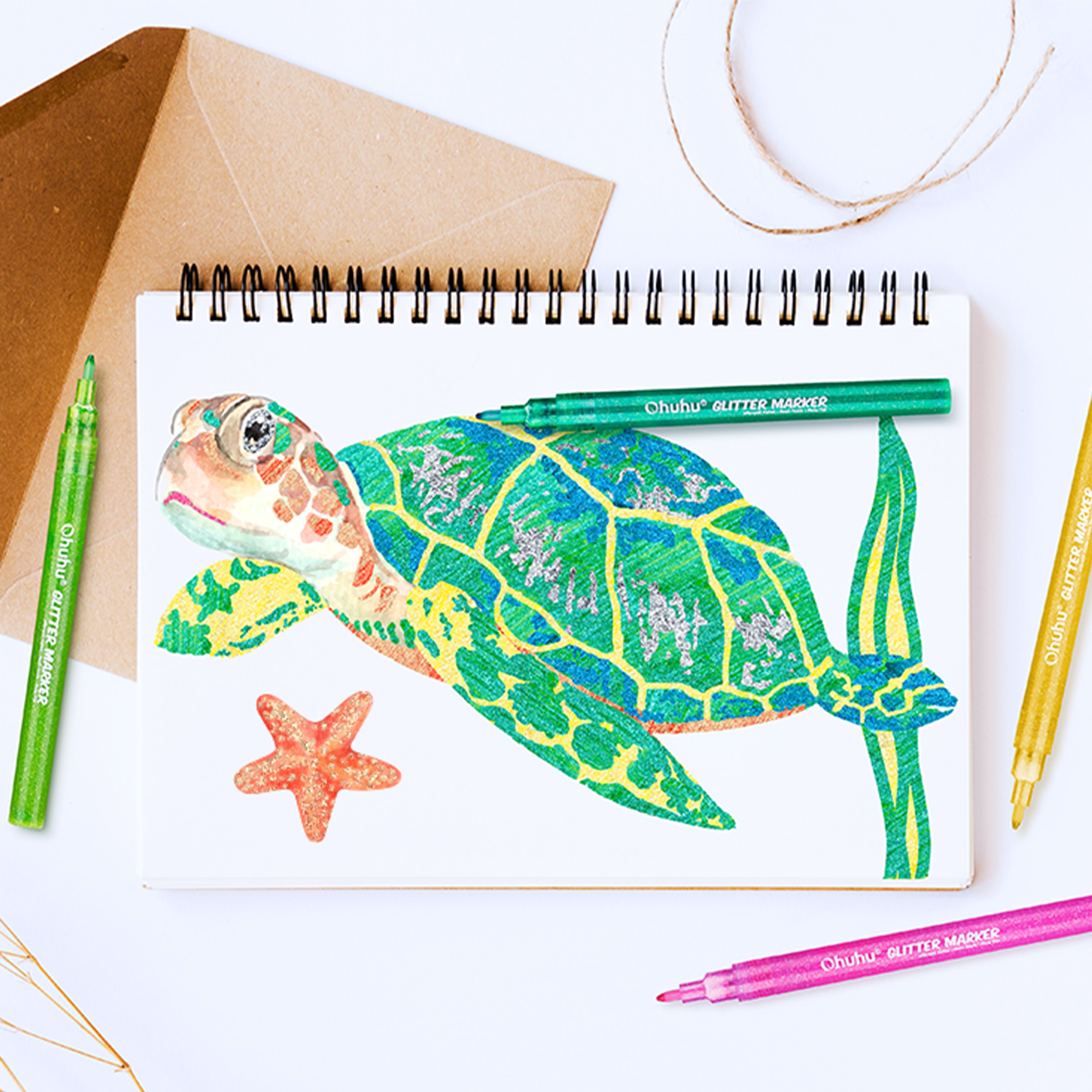 Ohuhu® Glitter Markers, 12ct.