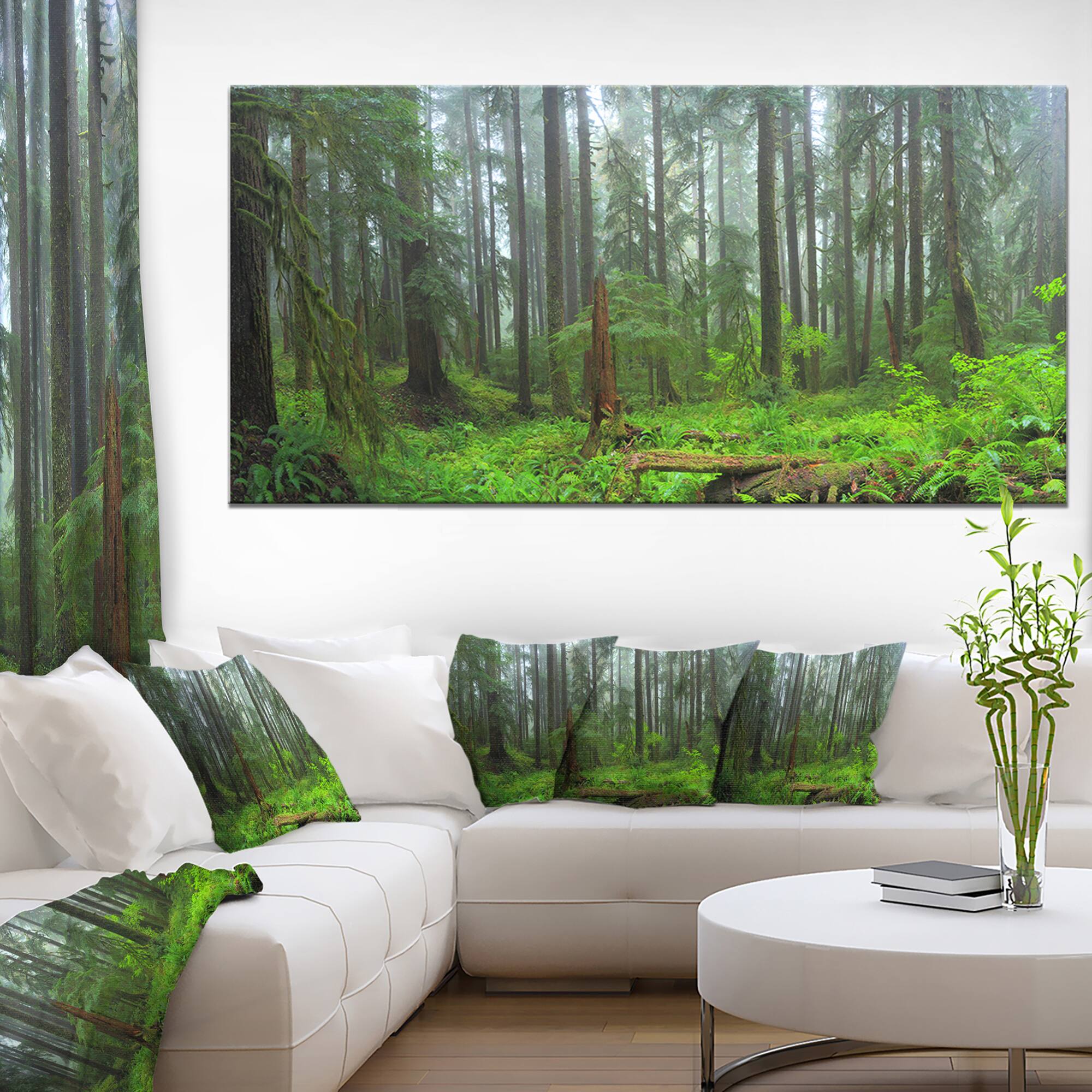 Designart - Hoh Rain Forest - Landscape Photography Canvas Art Print
