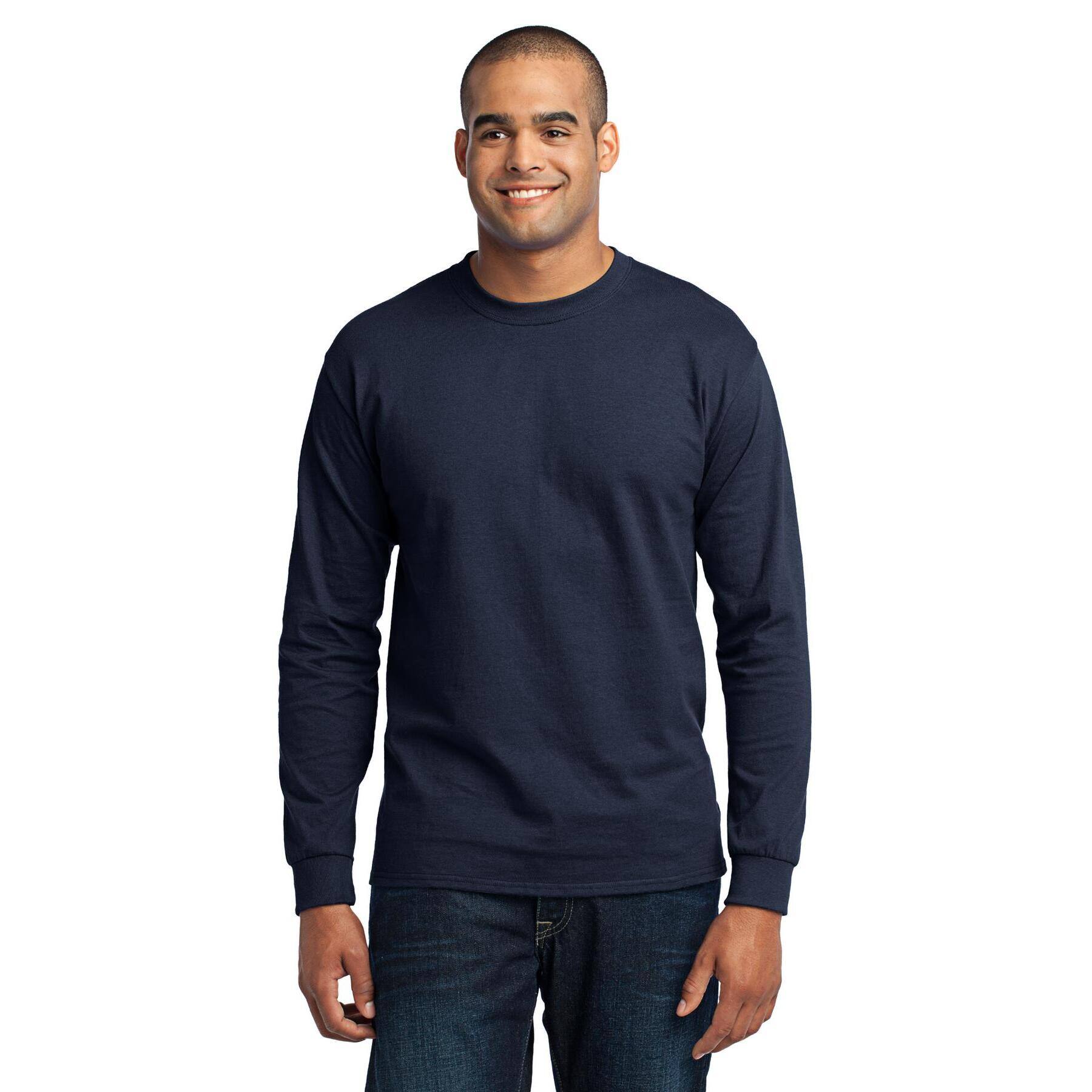Port & Company® Long Sleeve Tall Core Blend T-Shirt