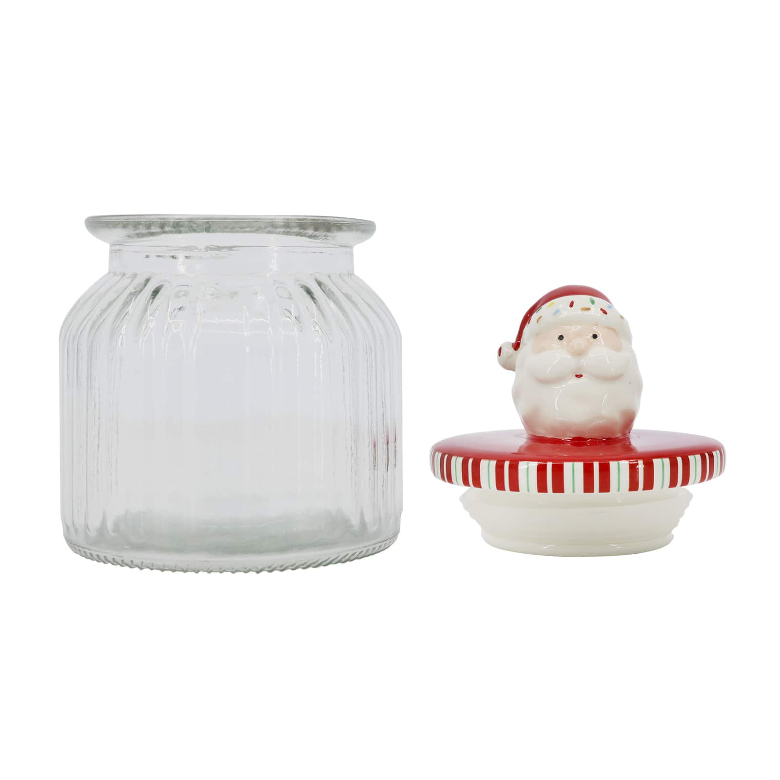 7&#x22; Glass Container with Santa Lid by Ashland&#xAE;