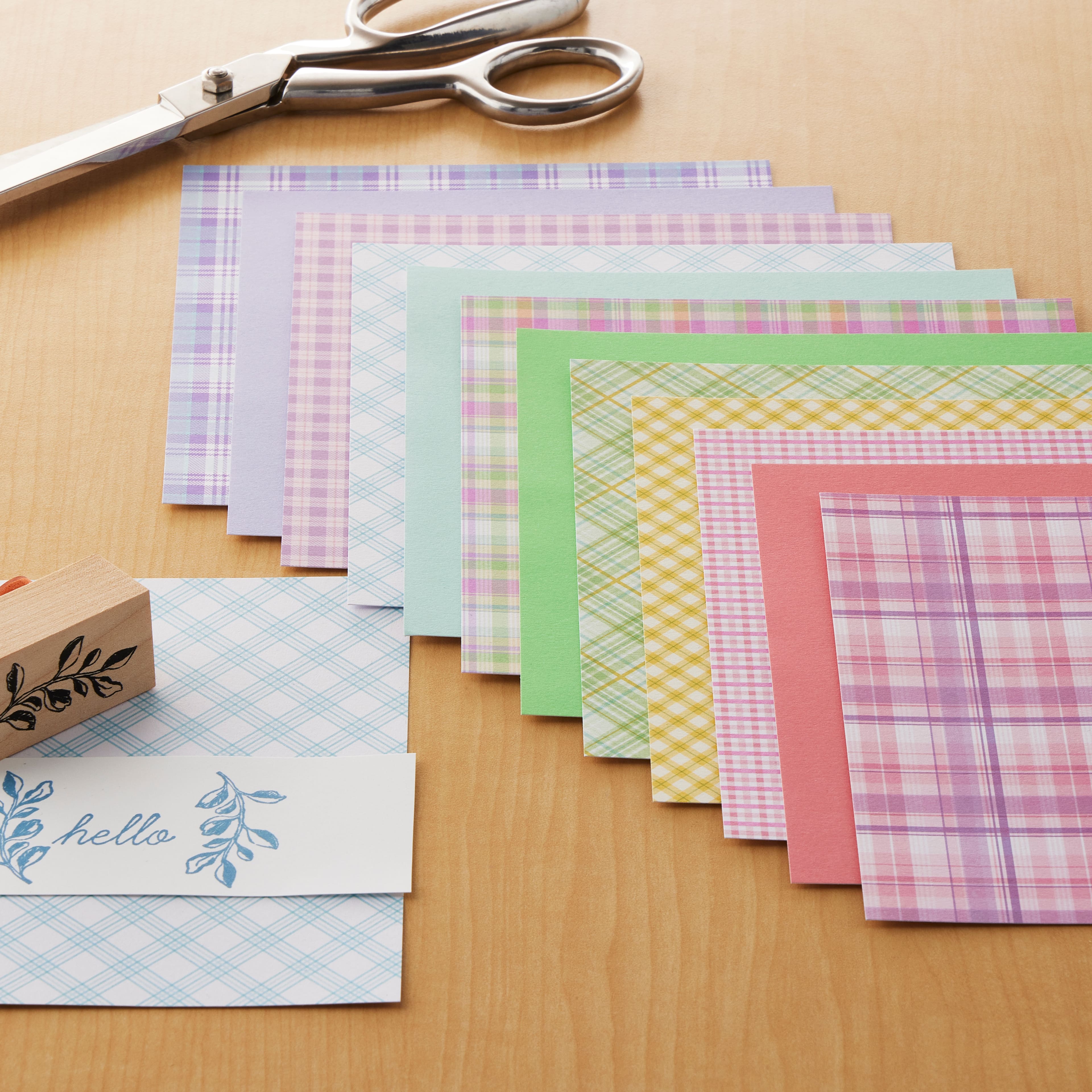12 Pack: Plaids Paper Pad by Recollections™, 6" x 6"