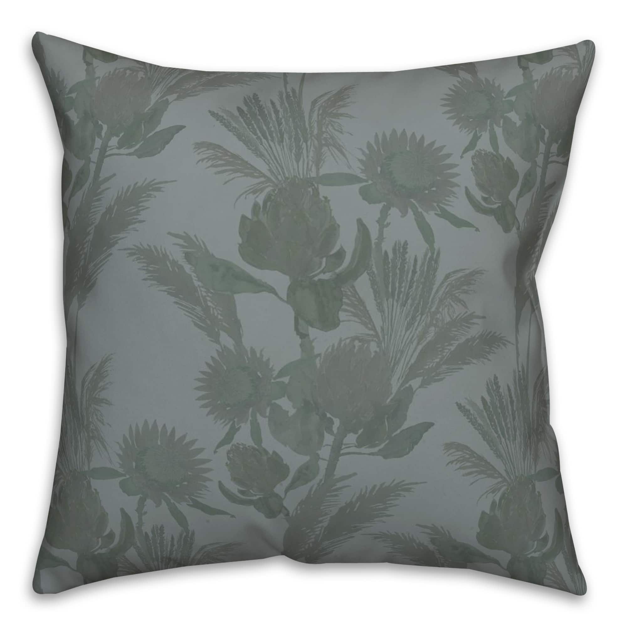 Protea Blooms Throw Pillow