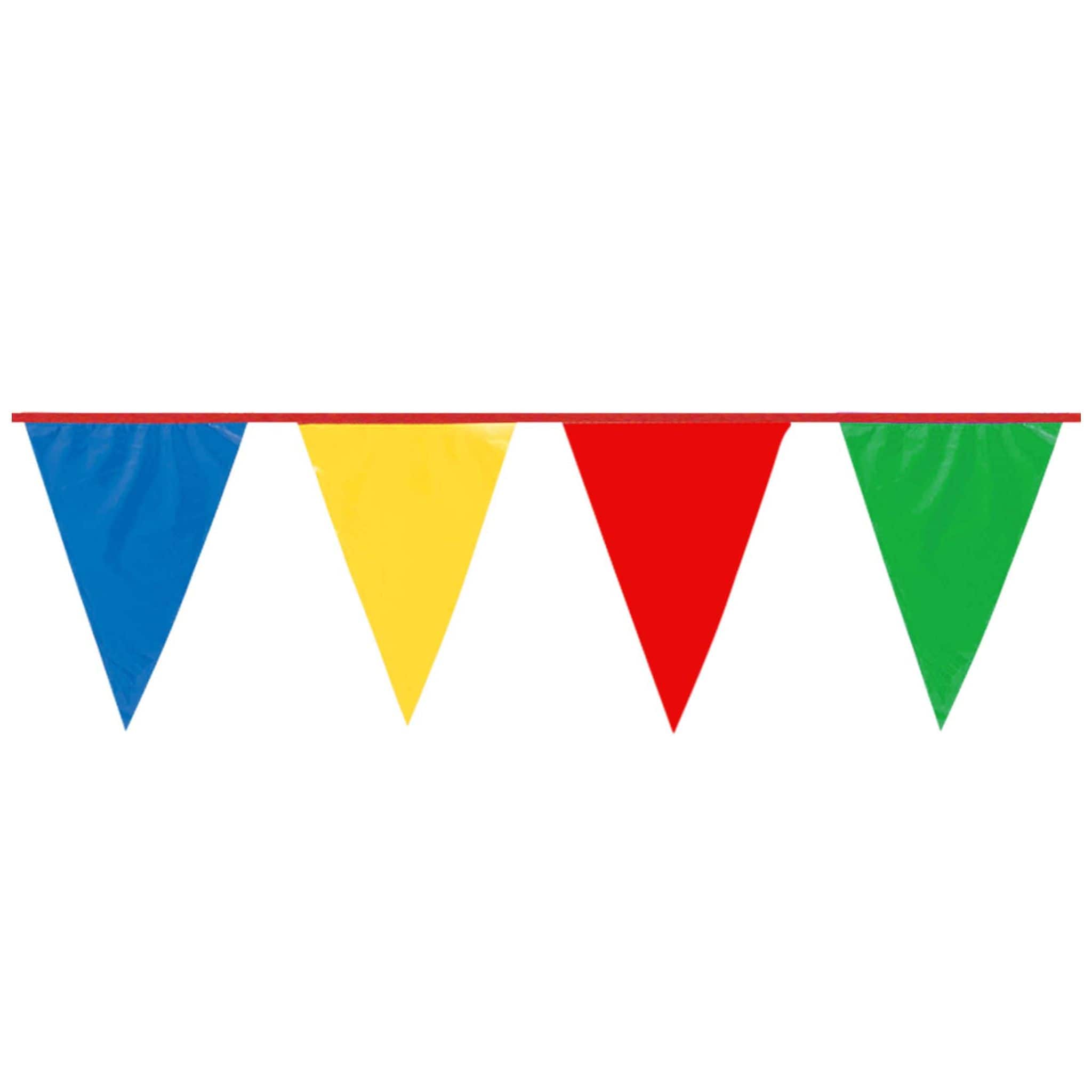 Multicolor Large Outdoor Plastic Pennant Banner