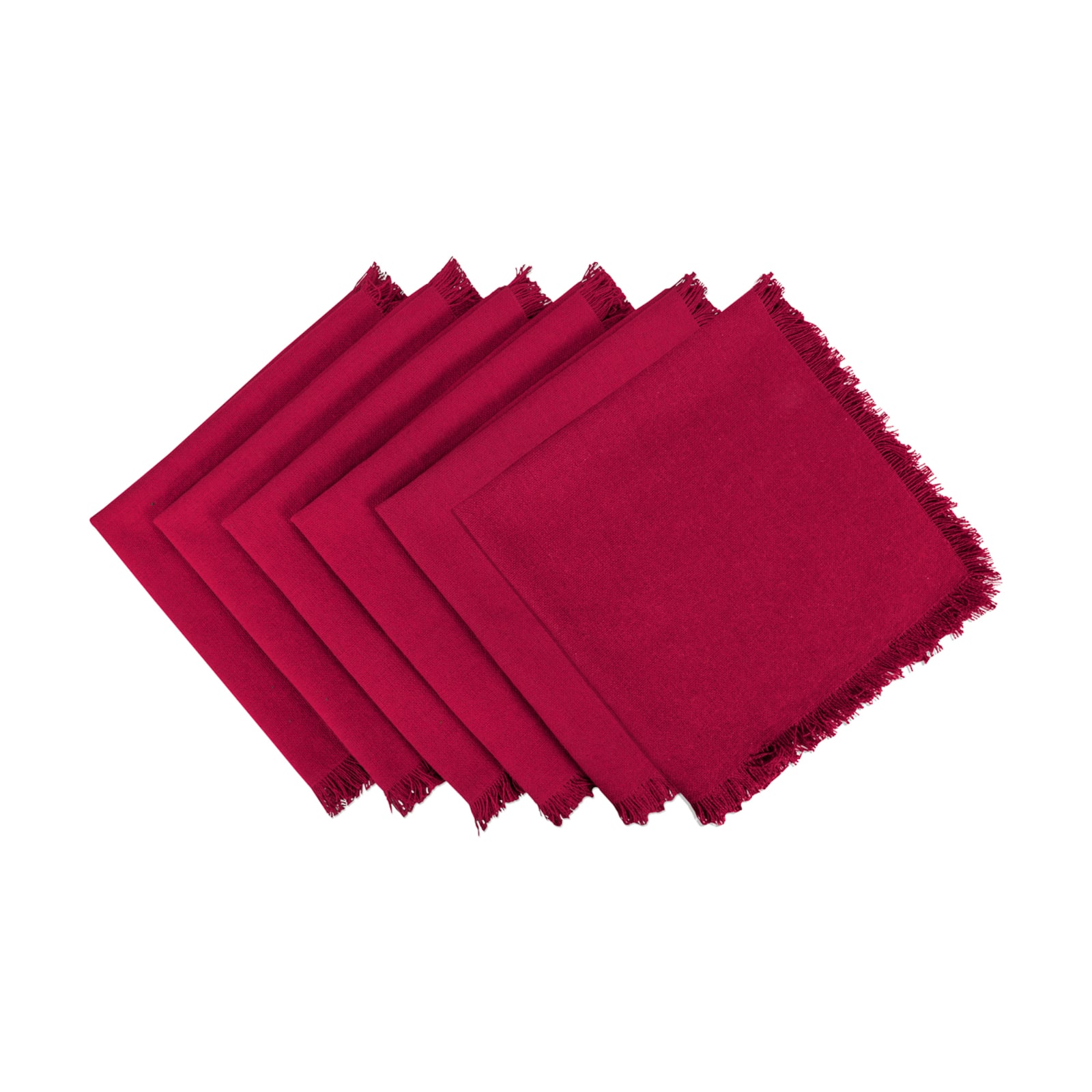 DII® Solid Heavyweight Fringed Napkins, 6ct.