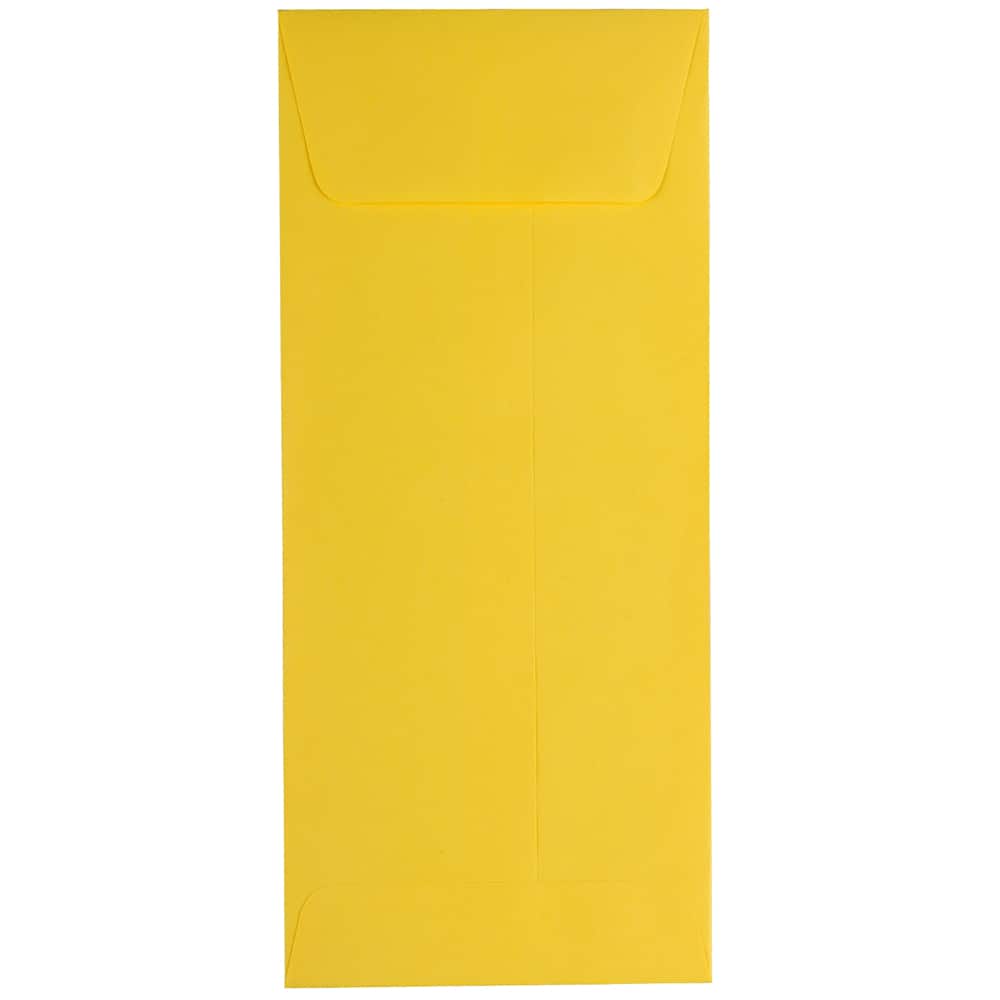JAM Paper #10 Yellow Recycled Policy Business Envelopes, 25ct.