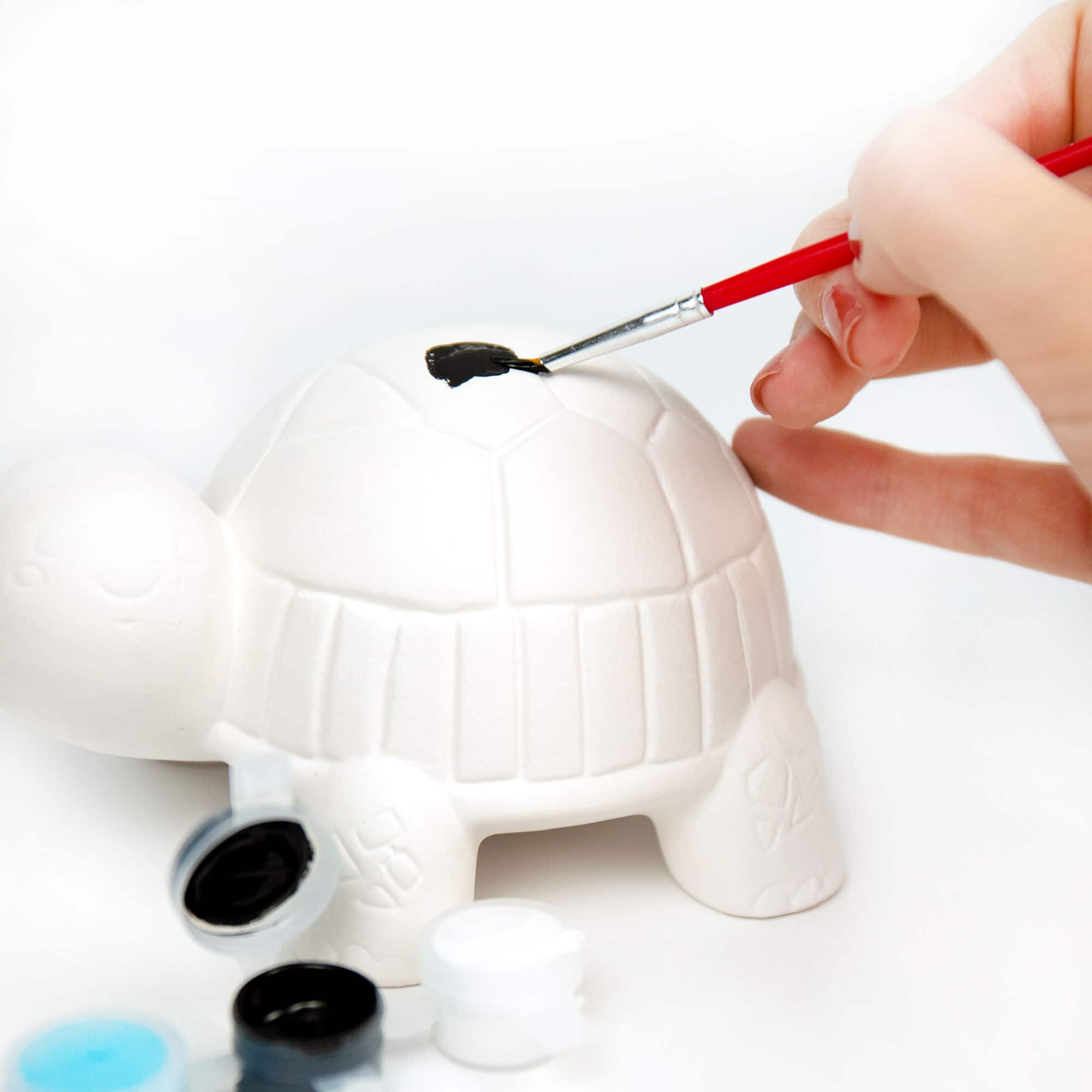 12 Pack: Color Zone® Paint Your Own Turtle Kit